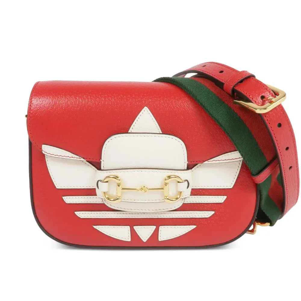 Gucci X Adidas Horsebit 1955 Mini Shoulder Bag – Red