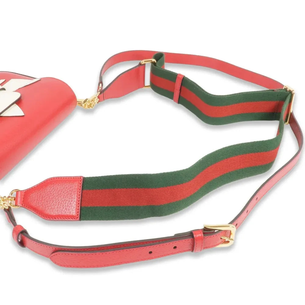 Gucci X Adidas Horsebit 1955 Mini Shoulder Bag – Red
