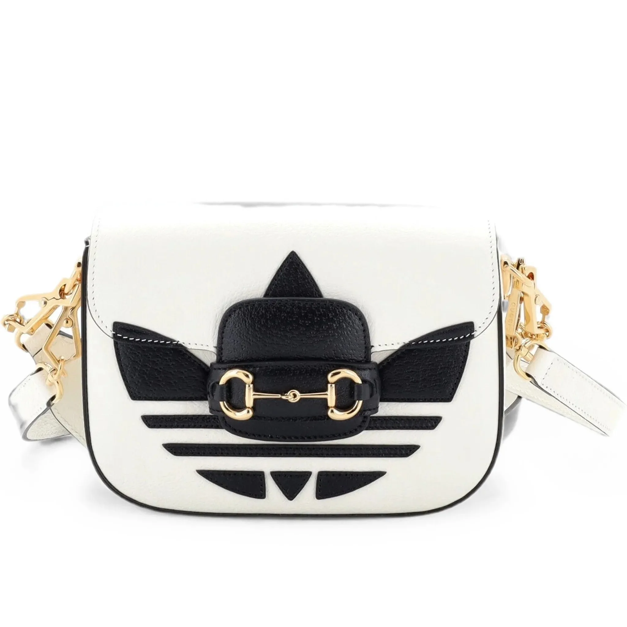 Gucci X Adidas Horsebit 1955 Mini Shoulder Bag – White