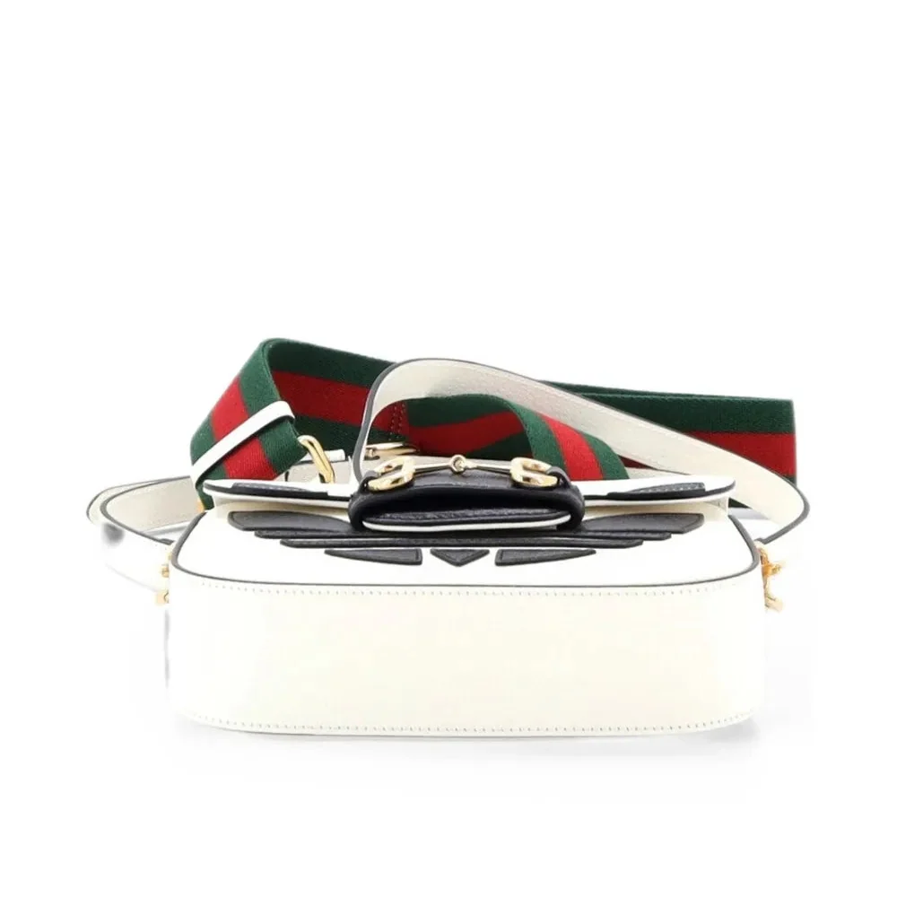 Gucci X Adidas Horsebit 1955 Mini Shoulder Bag – White