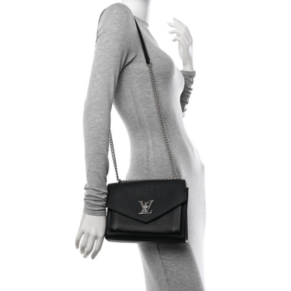 Louis Vuitton Mylockme Satchel Chain Bag - Black