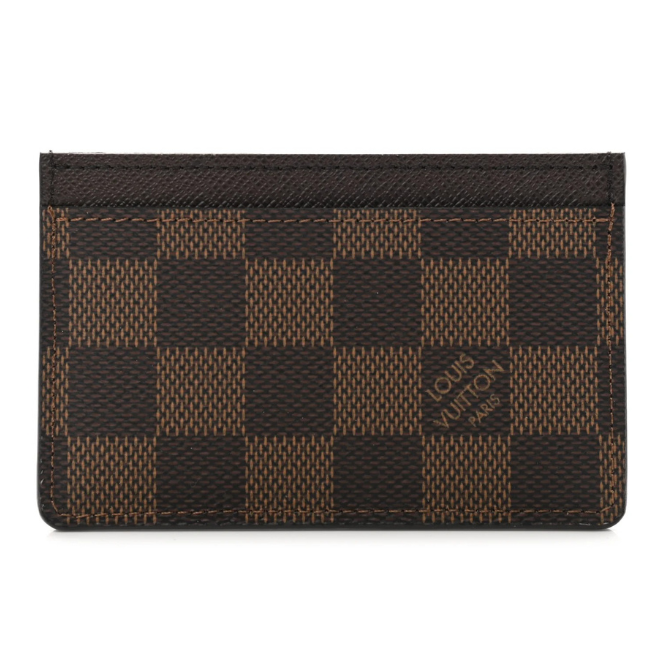 Louis Vuitton Damier Ebene Card Holder - Brown