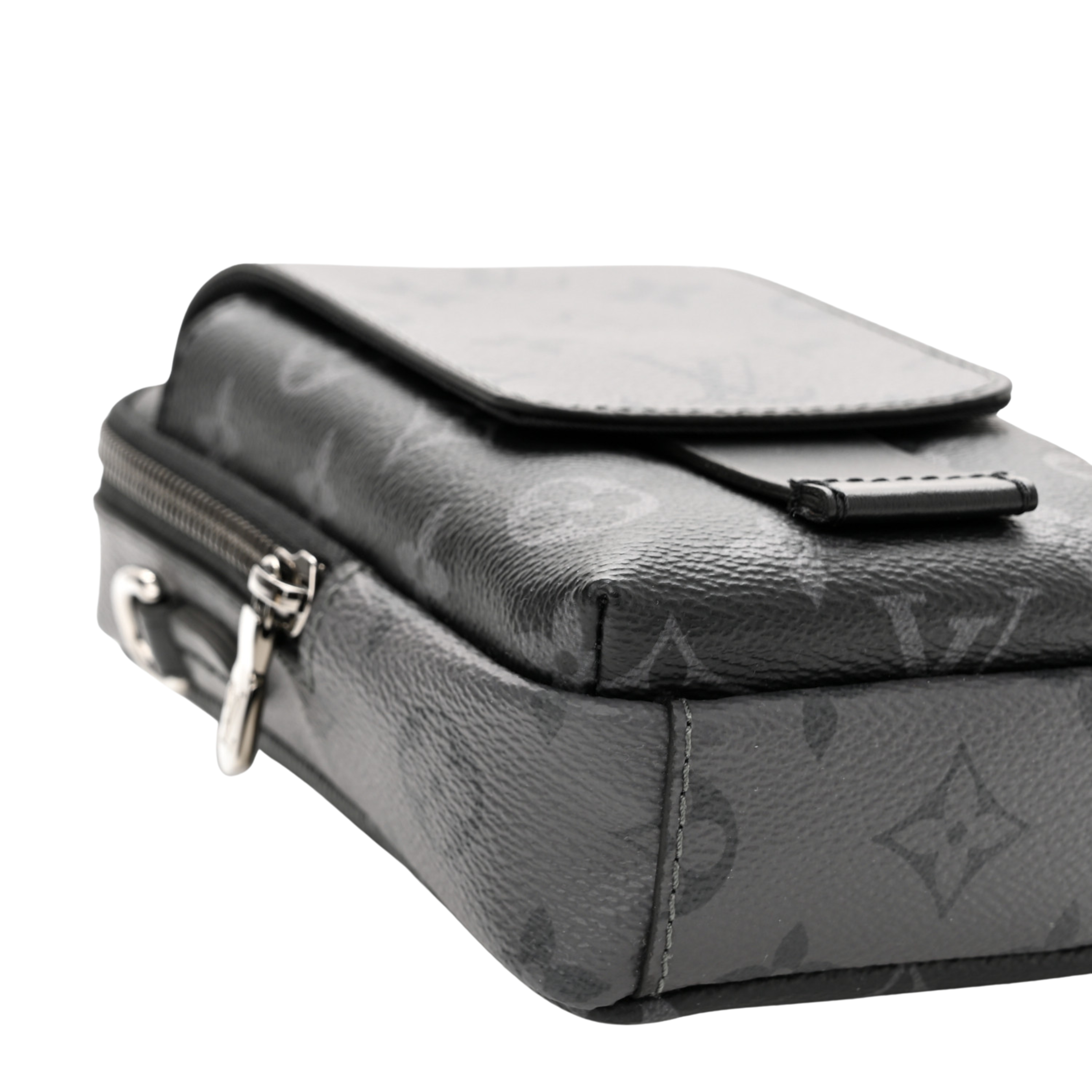 Louis Vuitton Double Phone Pouch Eclipse NM - Black and Grey