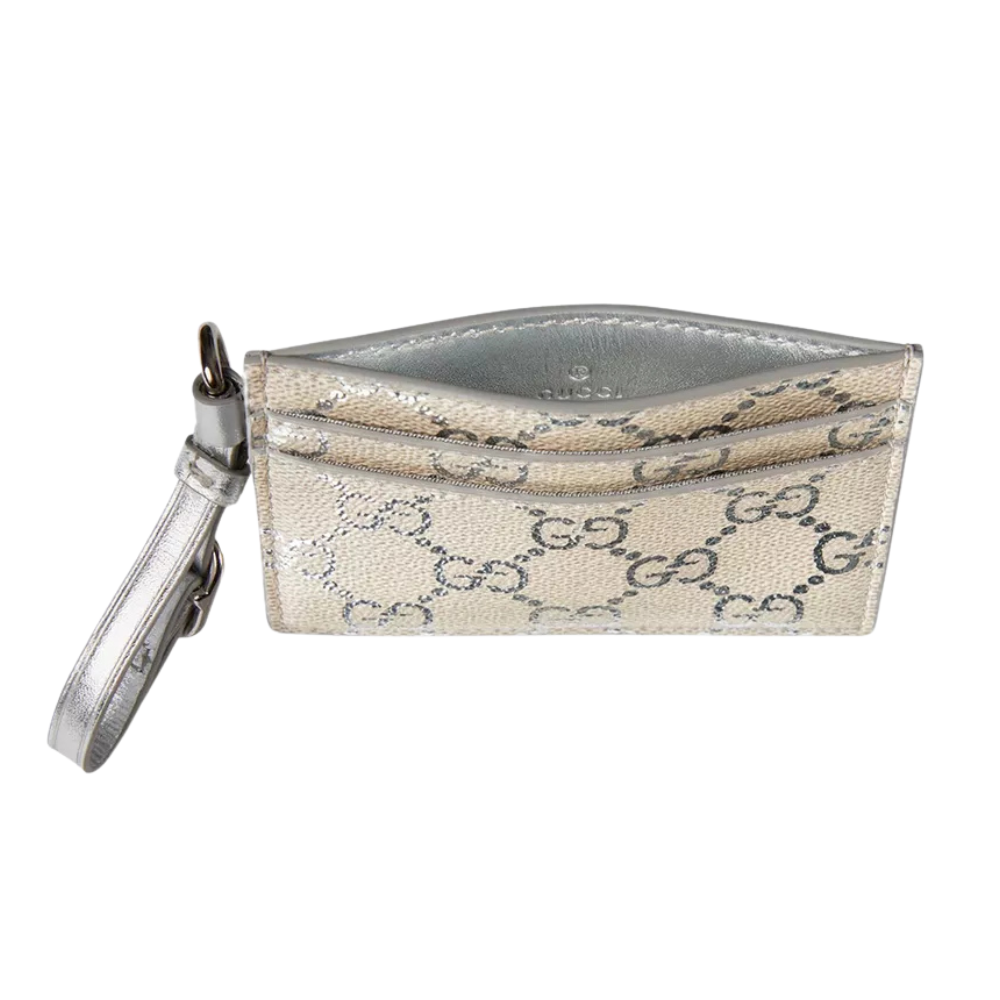Gucci GG Coated Fabric Card Holder - Beige