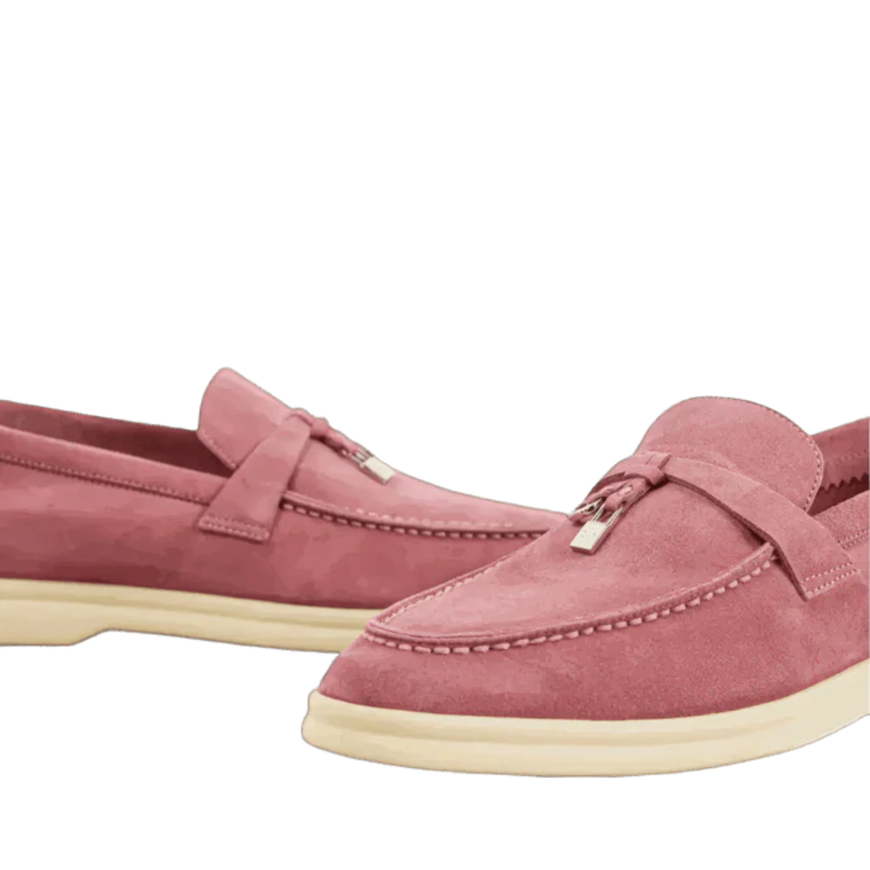 Loro Piana Summer Charms Suede Loafers - Wild Mauve (015)