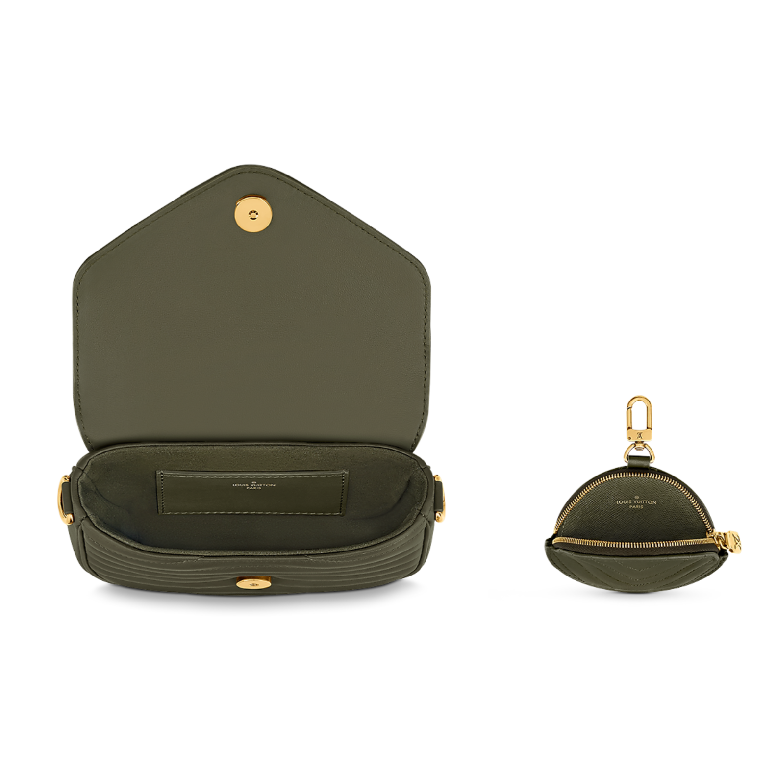 Louis Vuitton New Wave Multi-Pochette Crossbody Bag - Green Khaki