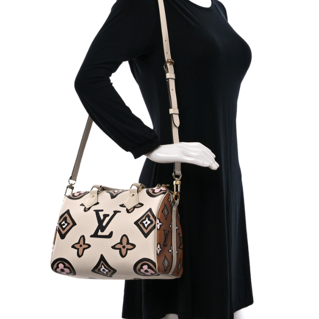 Louis Vuitton Wild At Heart Speedy Bandouliere 25 Handbag - Creme