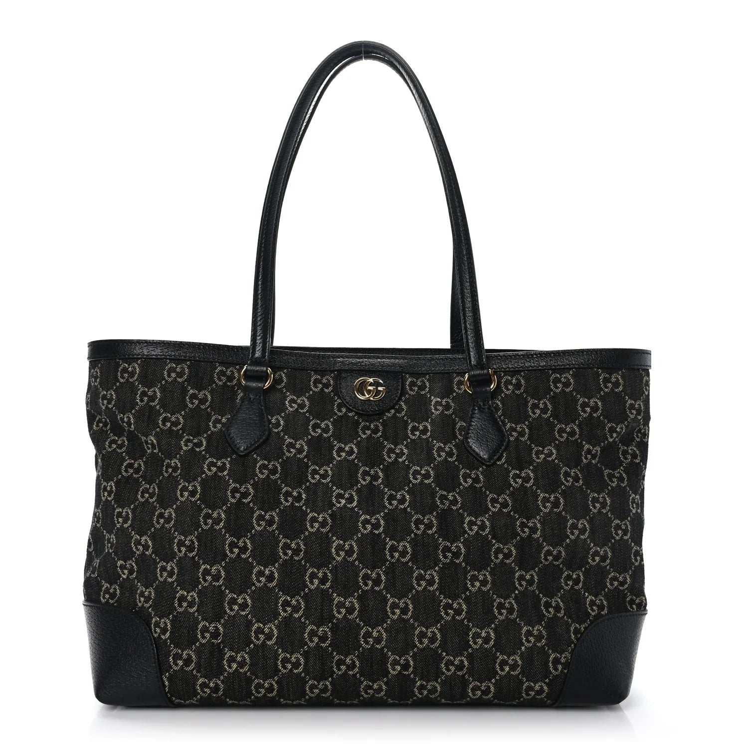 Gucci GG Monogram Medium Ophidia Shopping Tote Bag – Black
