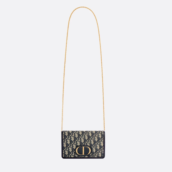 Dior 2-in-1 30 Oblique Jacquard Montaigne Pouch - Blue