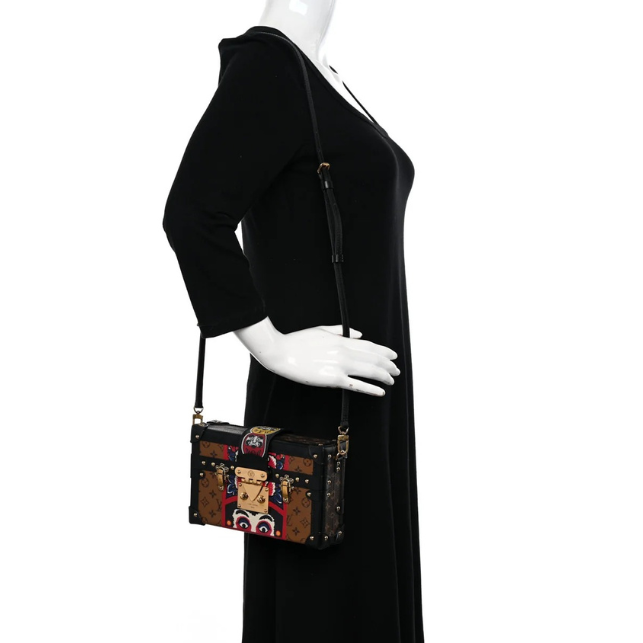 Louis Vuitton x Kansai Yamamoto Monogram Reverse Petite Malle Crossbody Bag - Brown
