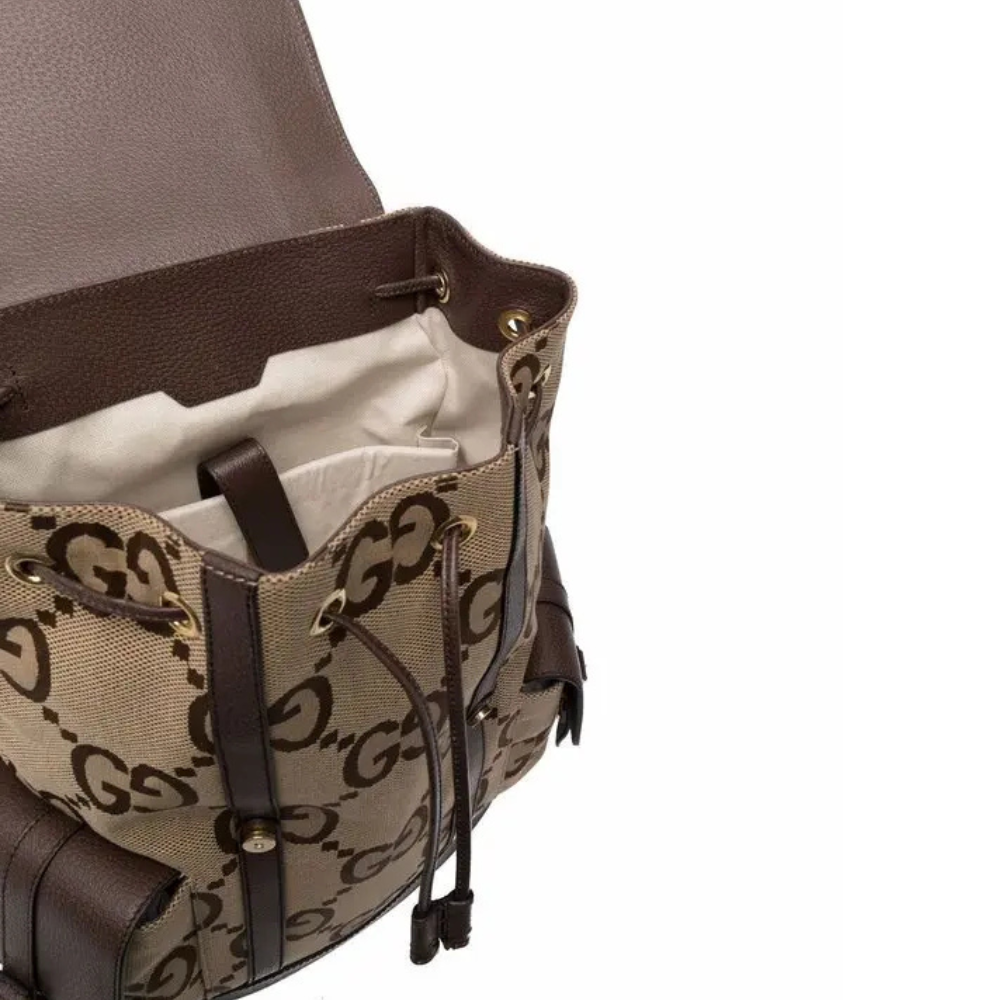 Gucci Jumbo GG Backpack – Brown