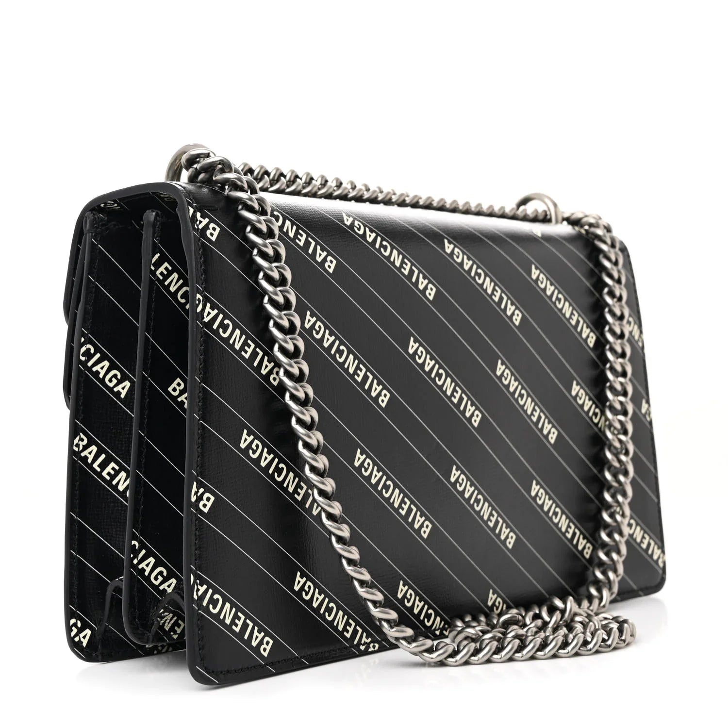 Gucci X Balenciaga Calfskin Dionysus Small Shoulder Bag – Black