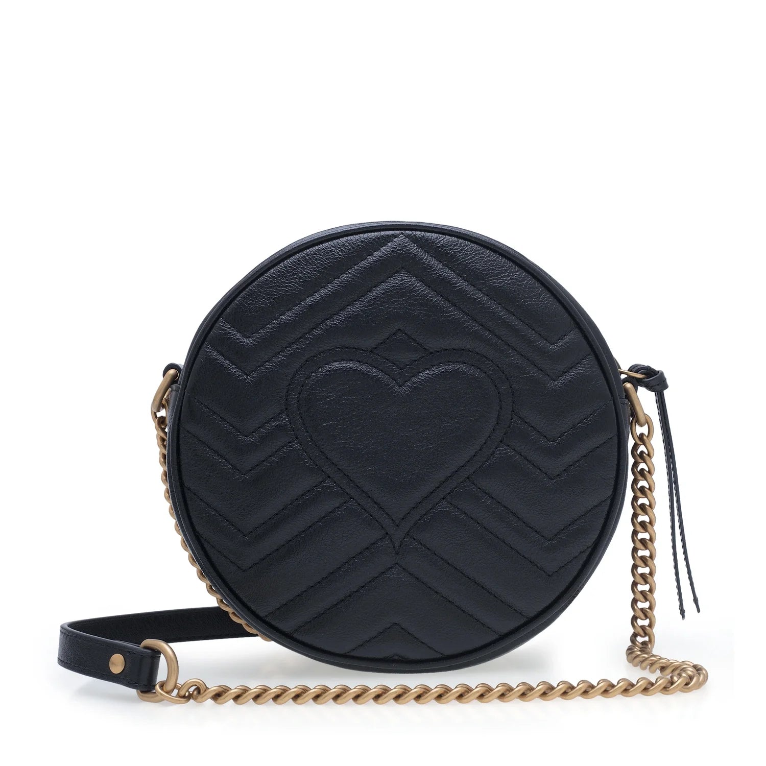 Gucci Azalea Marmont Round Mini Shoulder Bag – Black