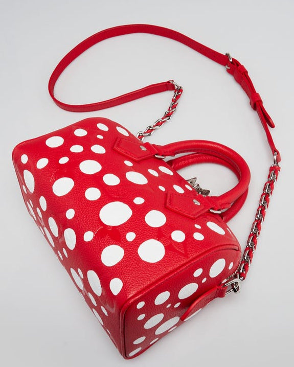 Louis Vuitton x Yayoi Kusama Speedy 20 Bandoulière Handbag - Red