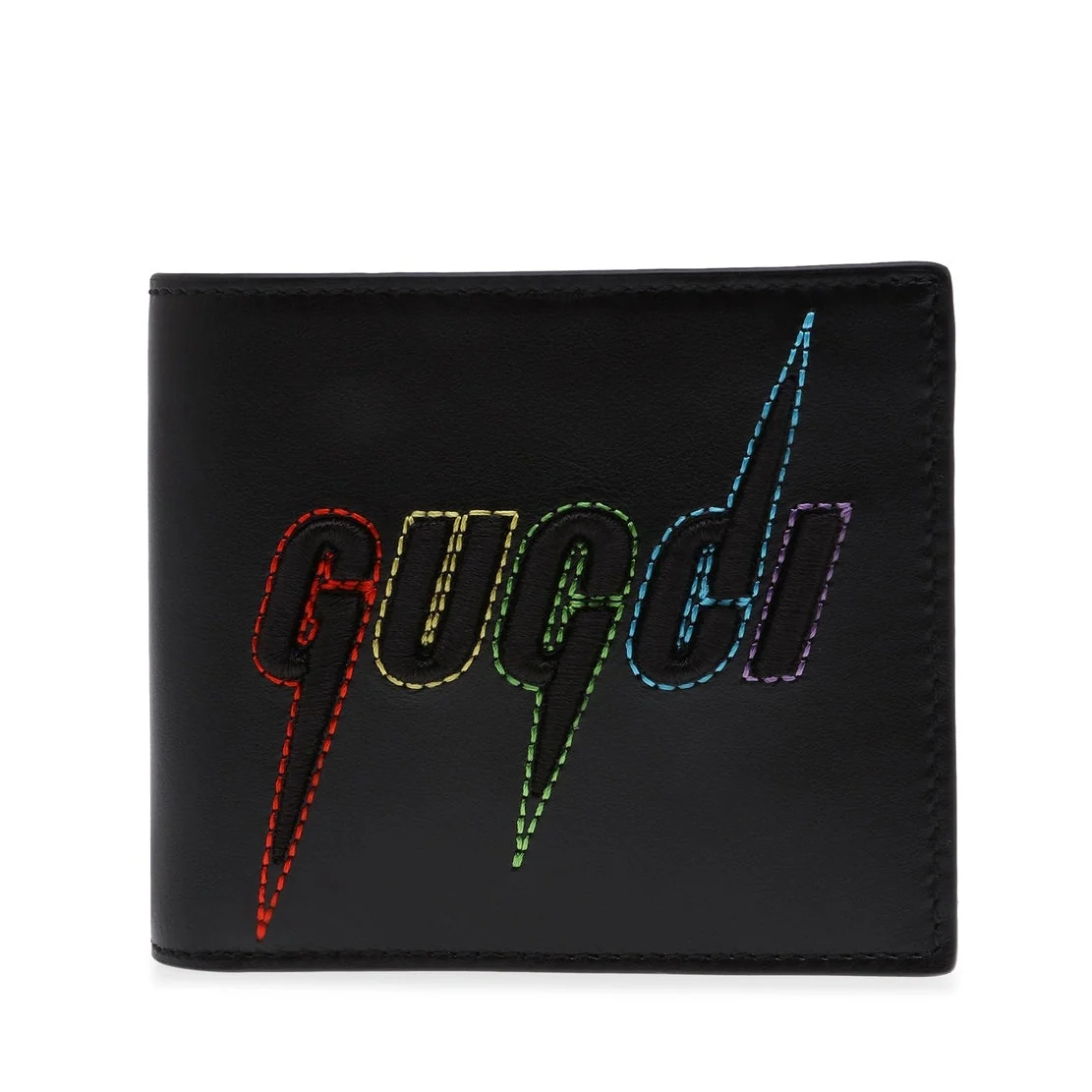 Gucci Blade Embroidery Leather Wallet – Black