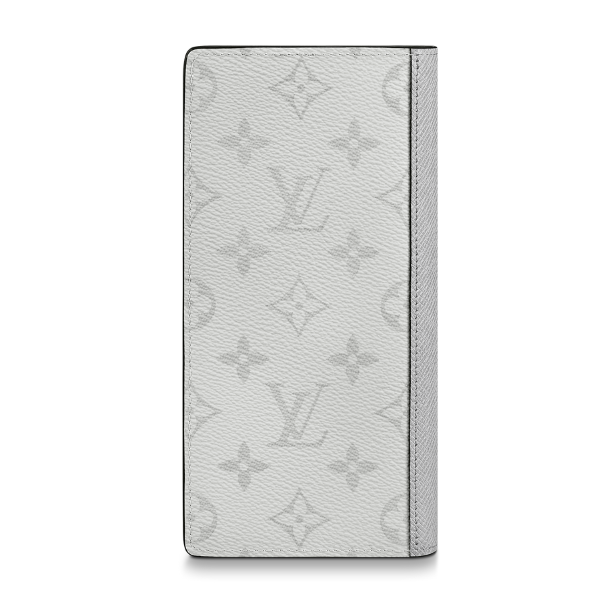 Louis Vuitton Monogram Taigarama Brazza Wallet - White