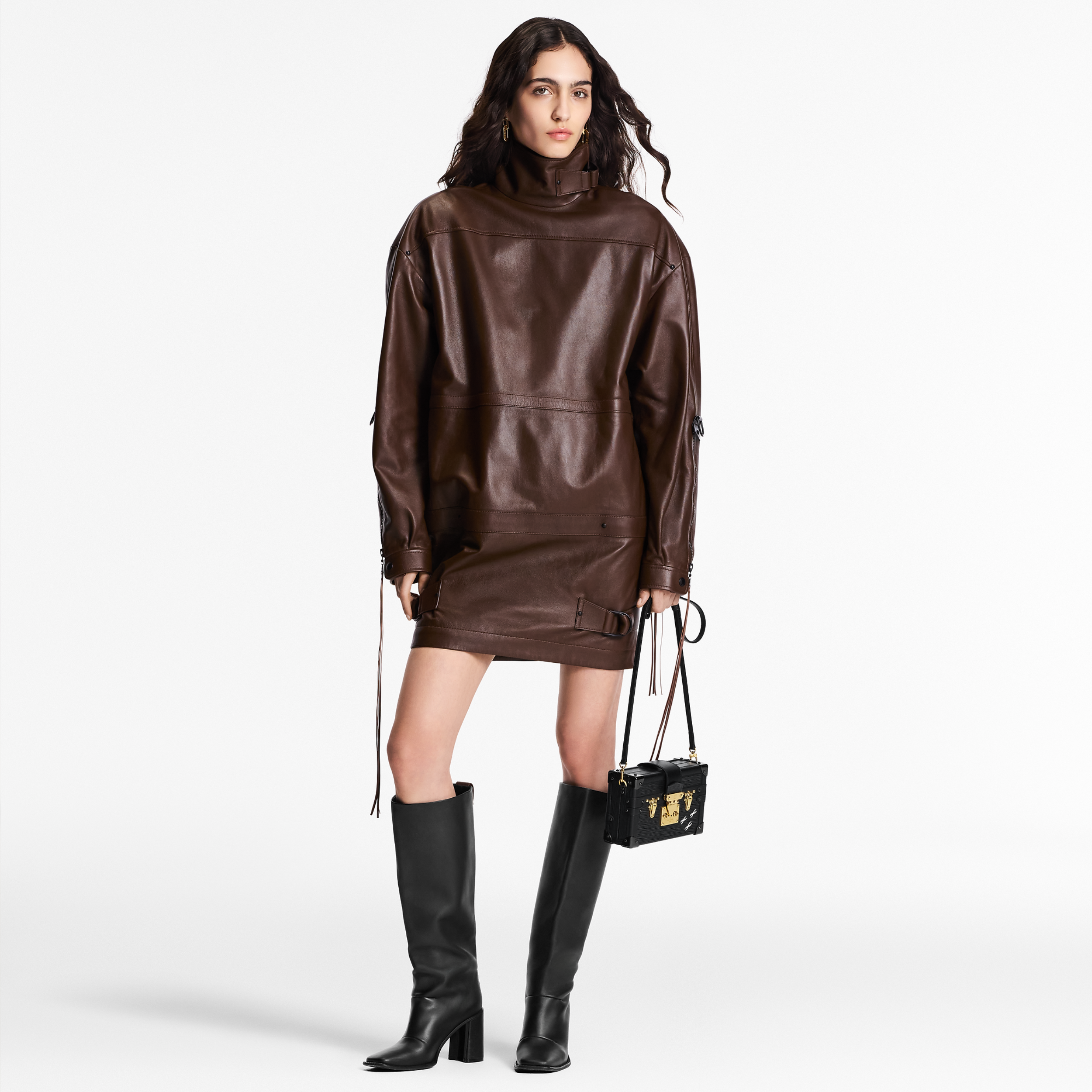 Louis Vuitton Petite Malle Crossbody Bag - Black