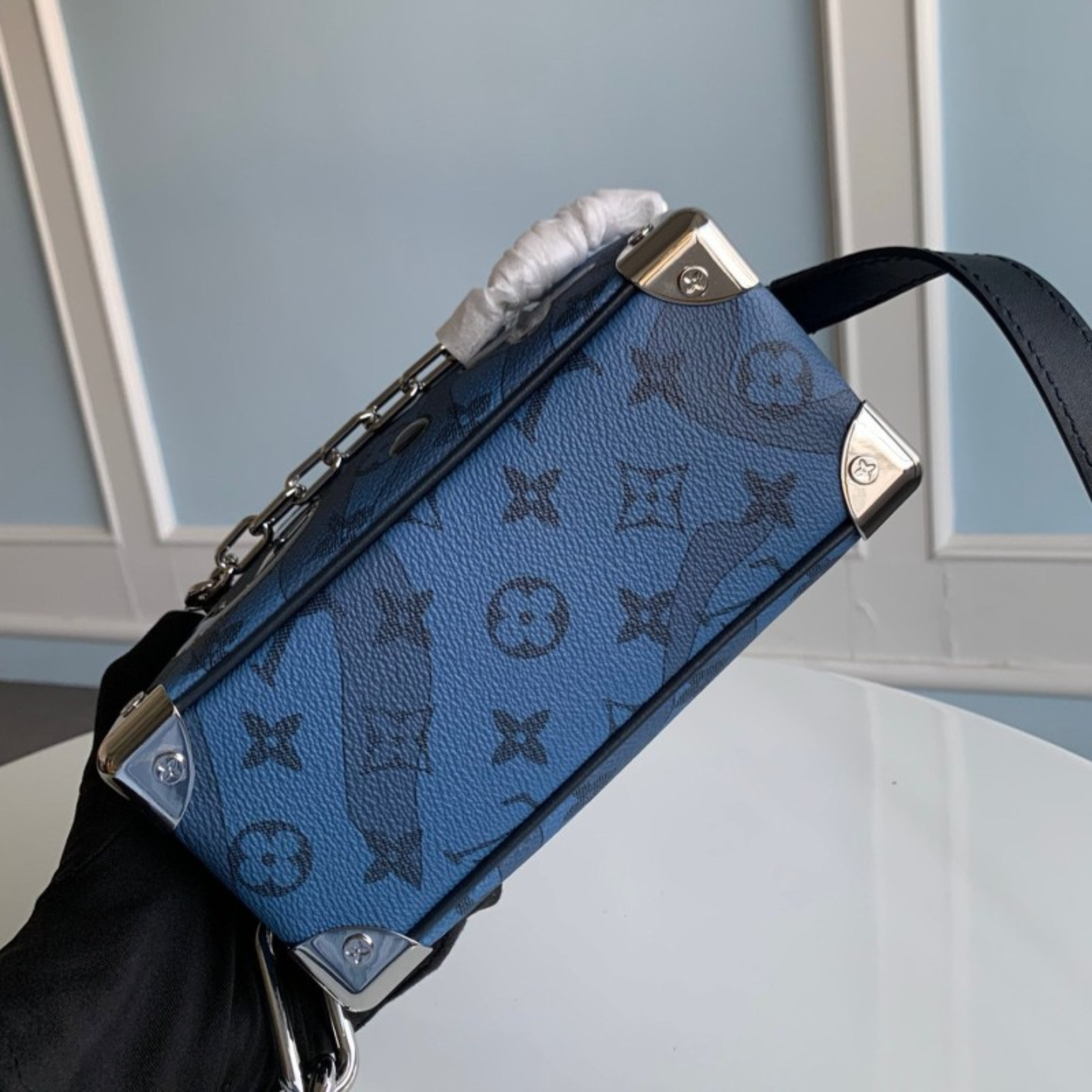 Louis Vuitton Mini Soft Trunk Shoulder Bag - Abyss Blue