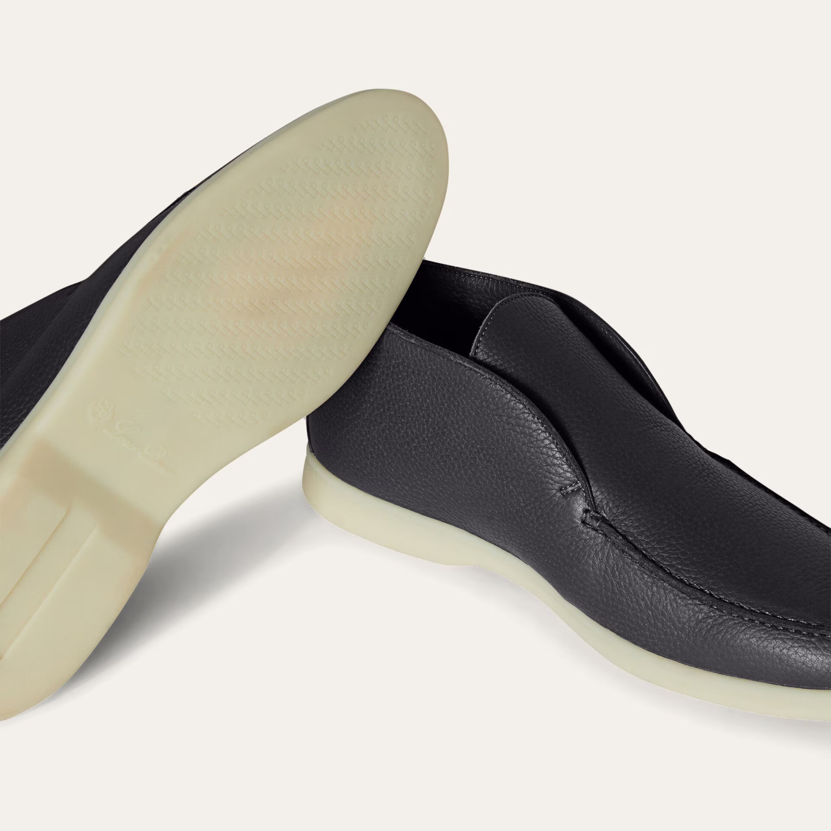 Loro Piana Open Walk Ankle Boots - Navy Blue (W000)