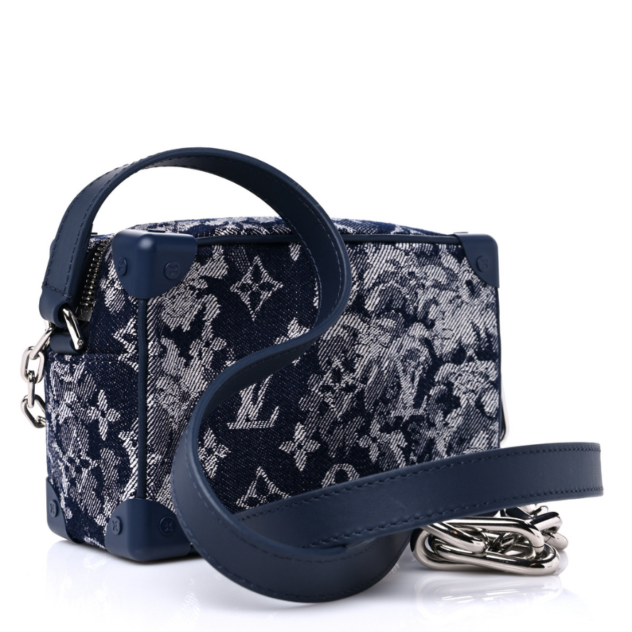 Louis Vuitton Monogram Tapestry Trunk Bag - Blue