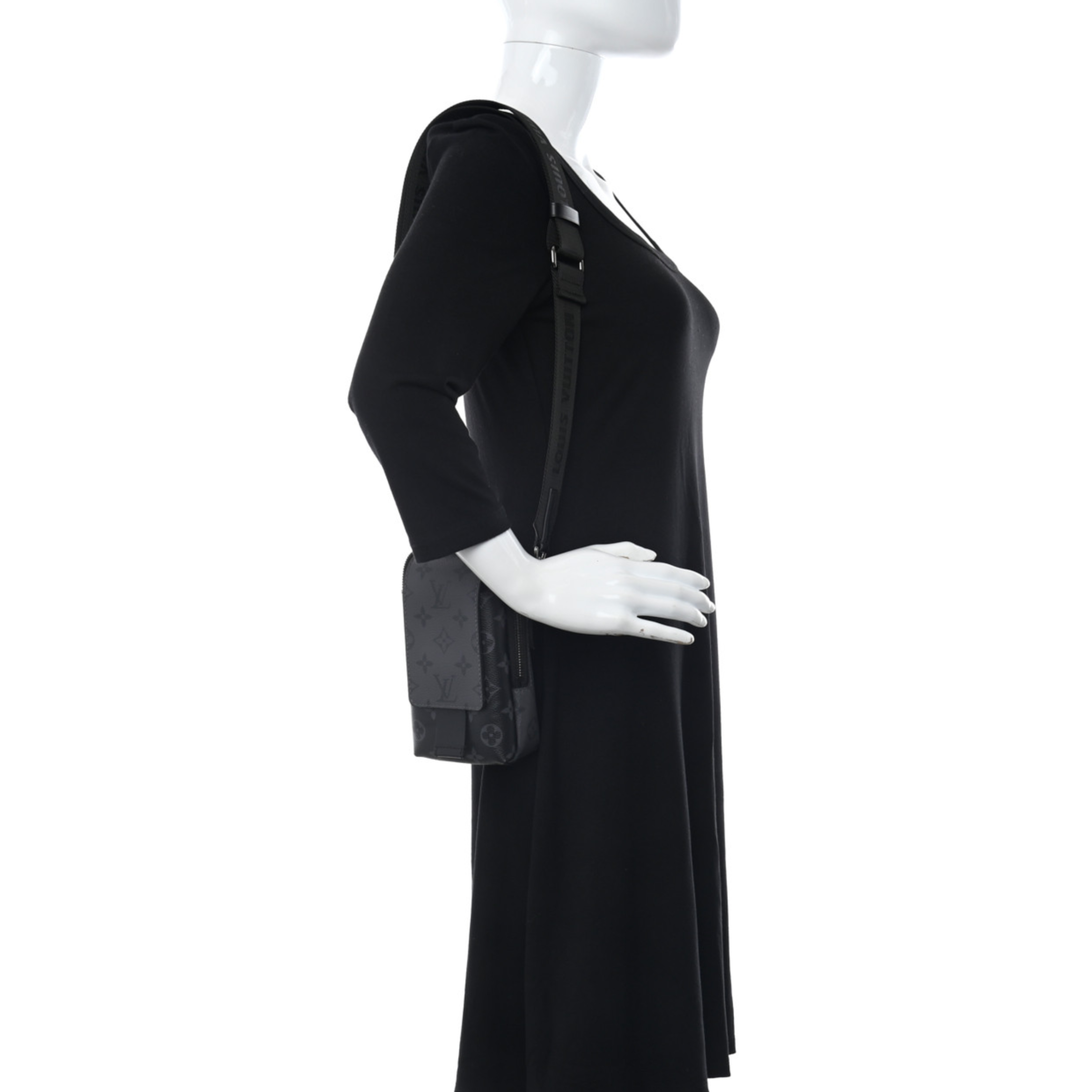 Louis Vuitton Double Phone Pouch Eclipse NM - Black and Grey