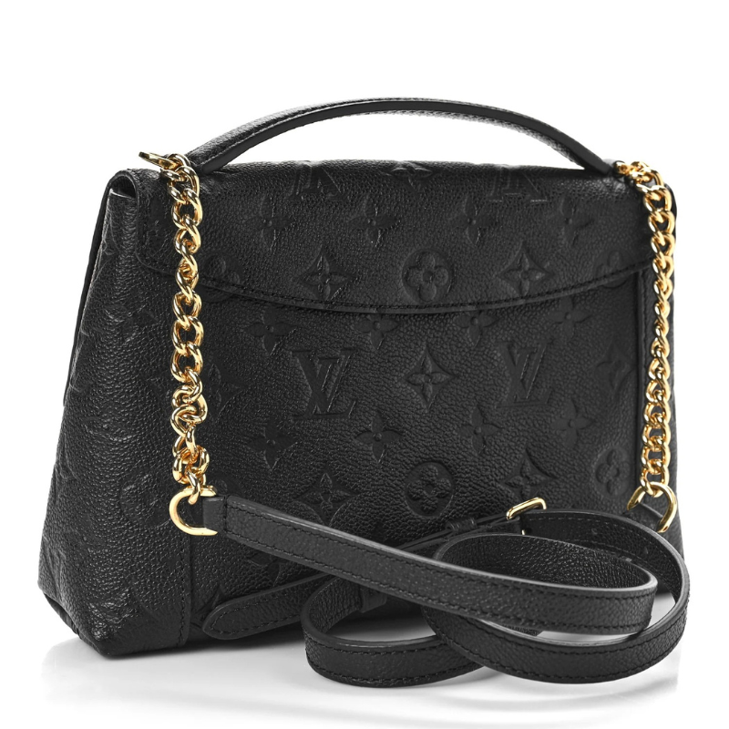 Louis Vuitton Monogram Empreinte Blanche BB Shoulder Bag - Black