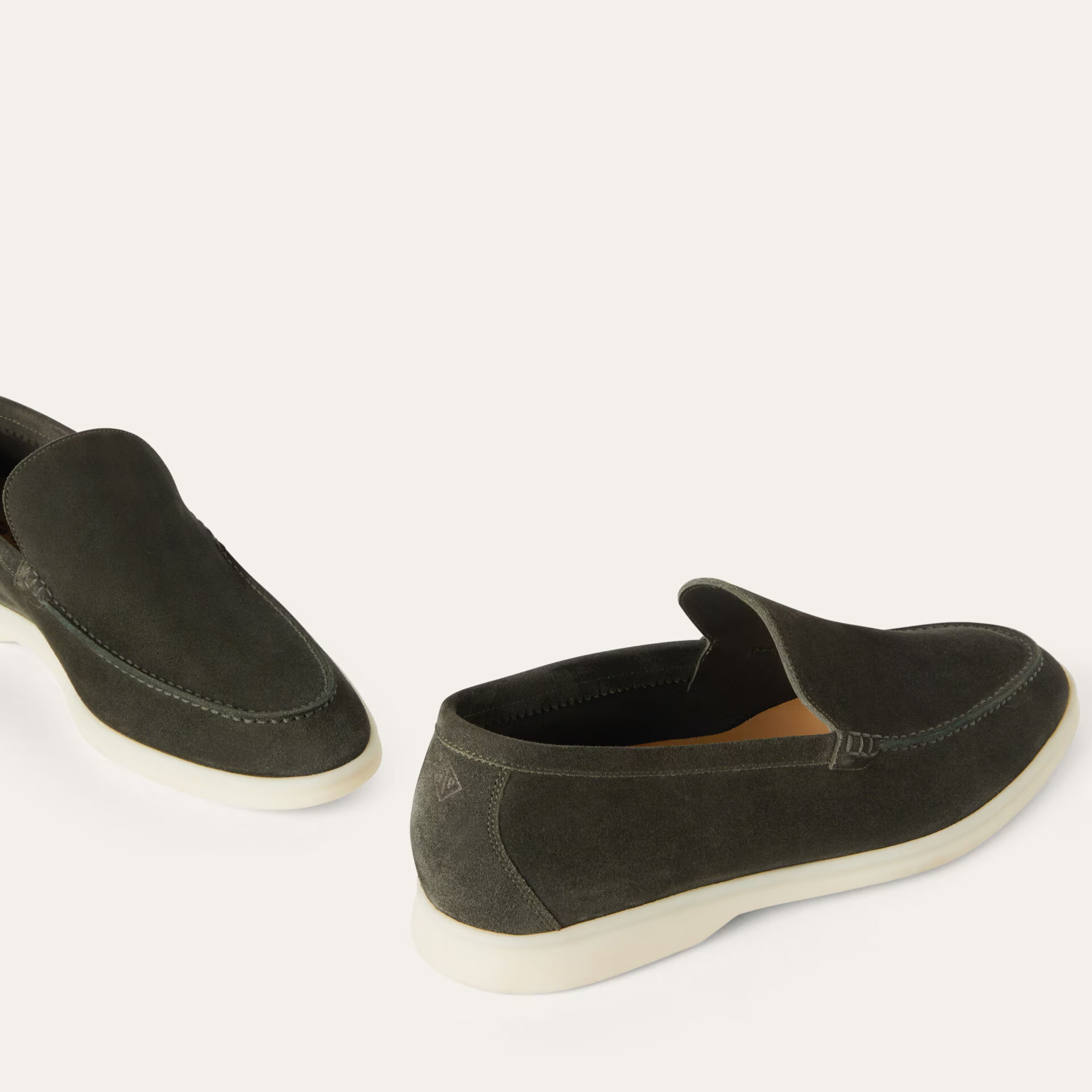 Loro Piana Summer Walk Suede Loafers - Mimetico (50ZK)