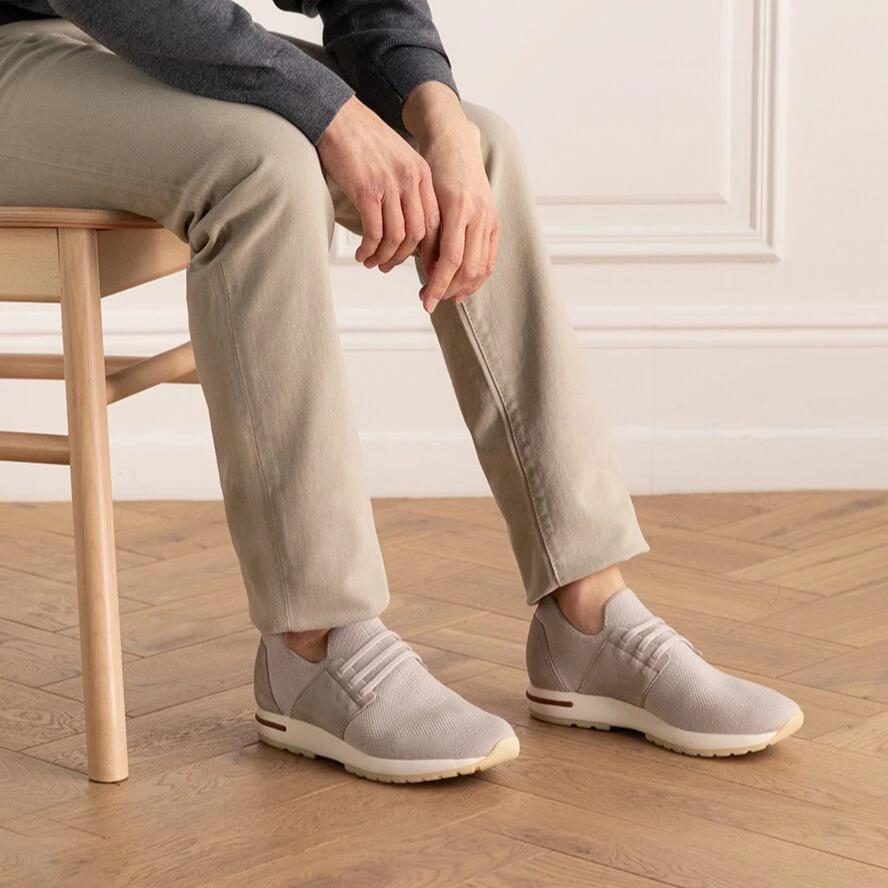 Loro Piana 360 LP Flexy Walk Wish® Virgin Wool Sneakers - Gray (002)