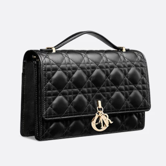 Dior My Dior Top Handle Bag - Black