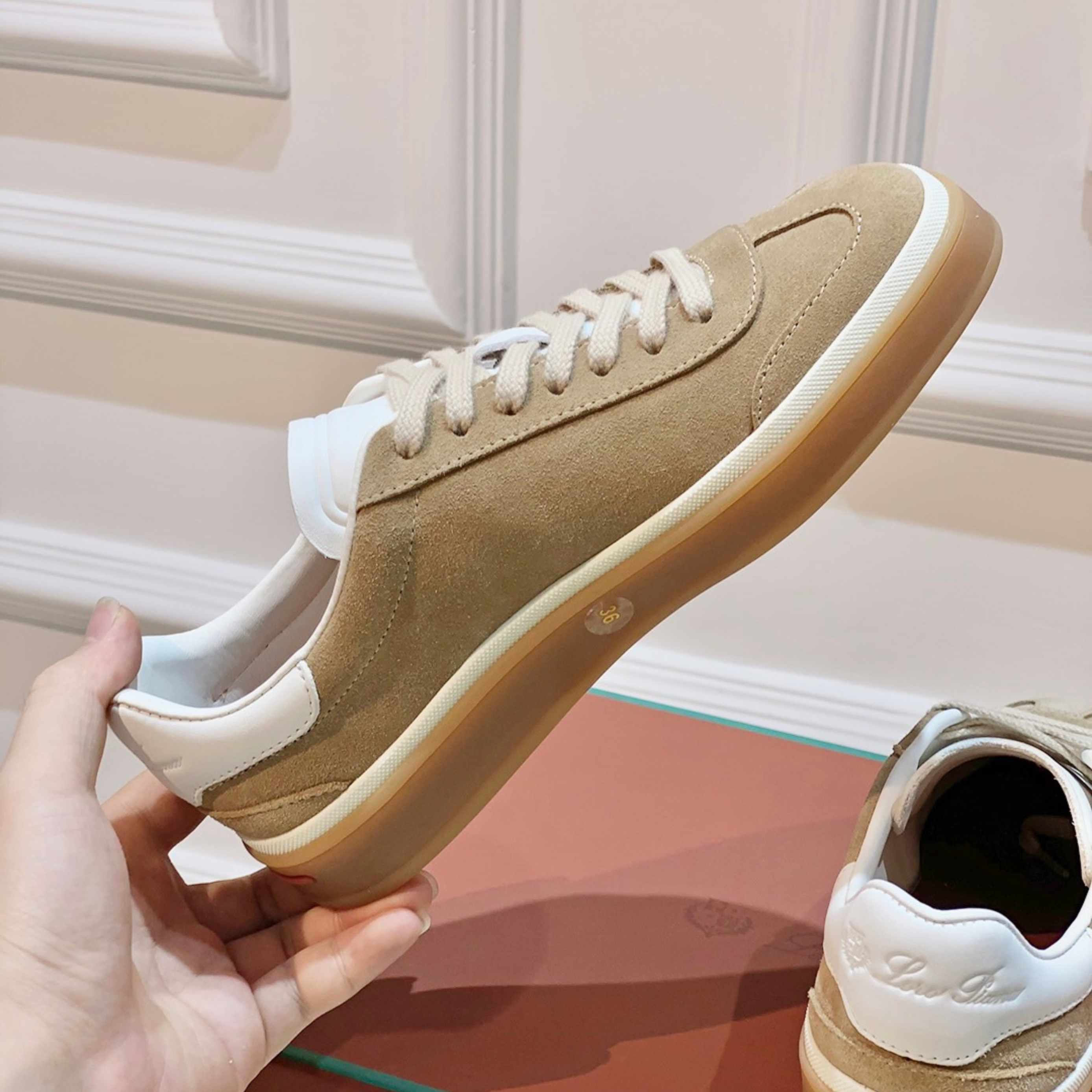 Loro Piana Tennis Walk Suede Sneakers - Suede (256)