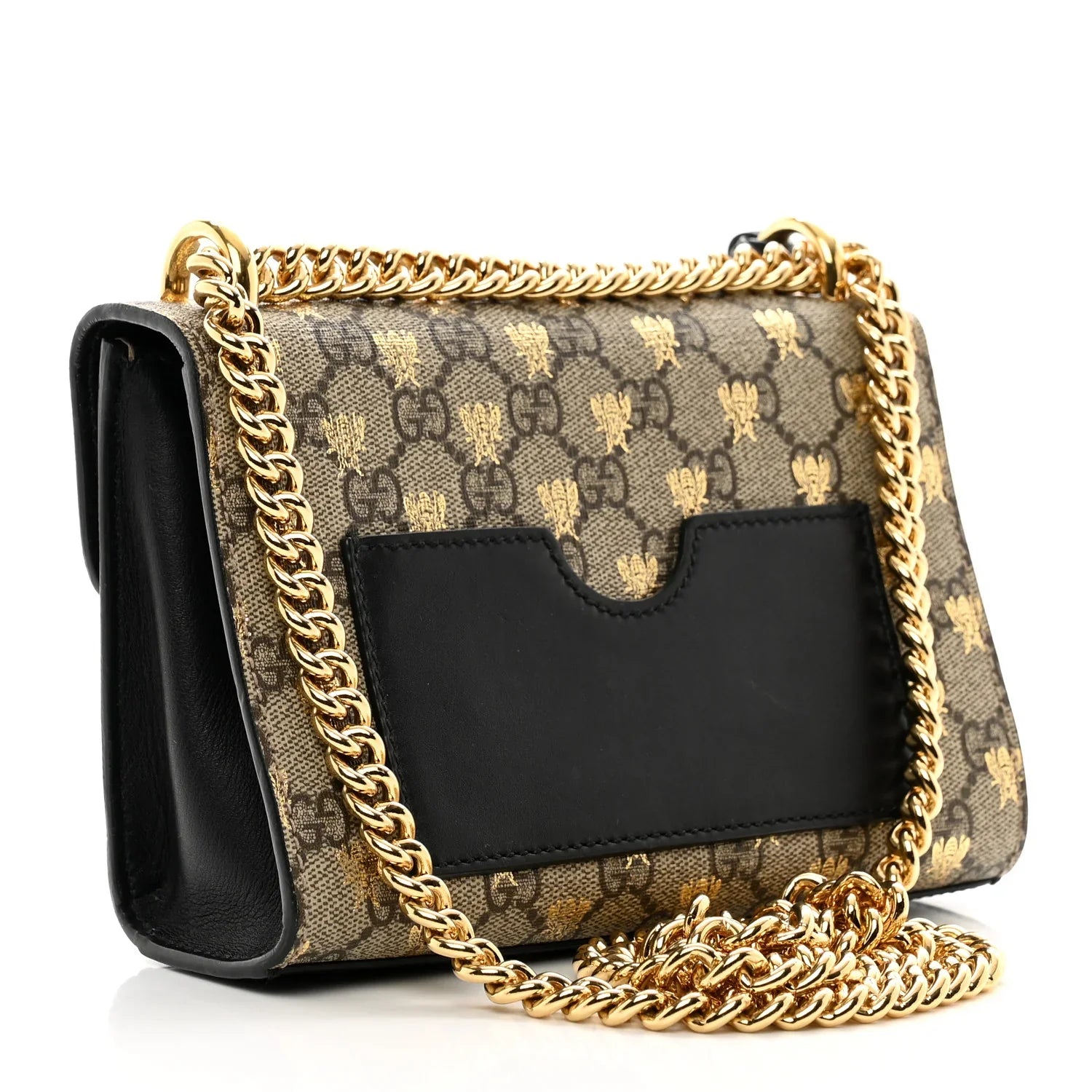 Gucci Bees Padlock Small Shoulder Bag – Beige