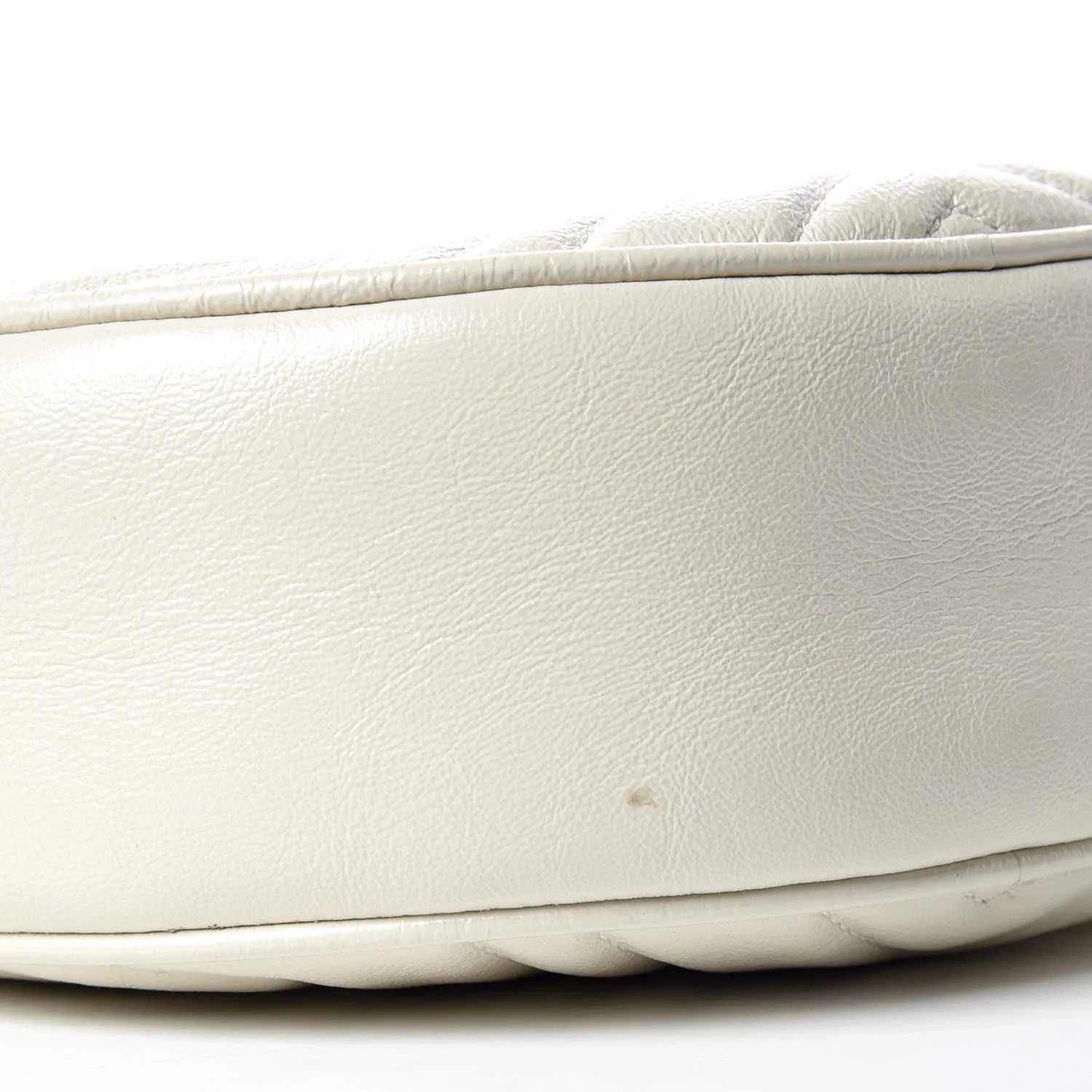 Gucci Azalea Marmont Round Mini Shoulder Bag – White