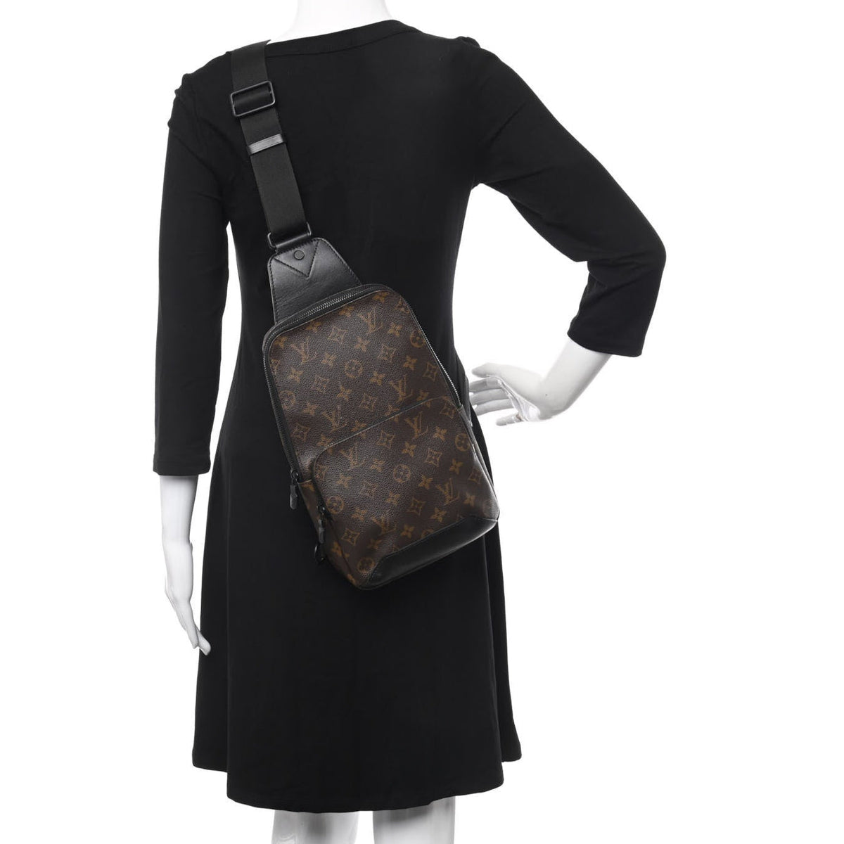 Louis Vuitton Macassar Monogram Canvas Avenue Slingbag Crossbody - Brown