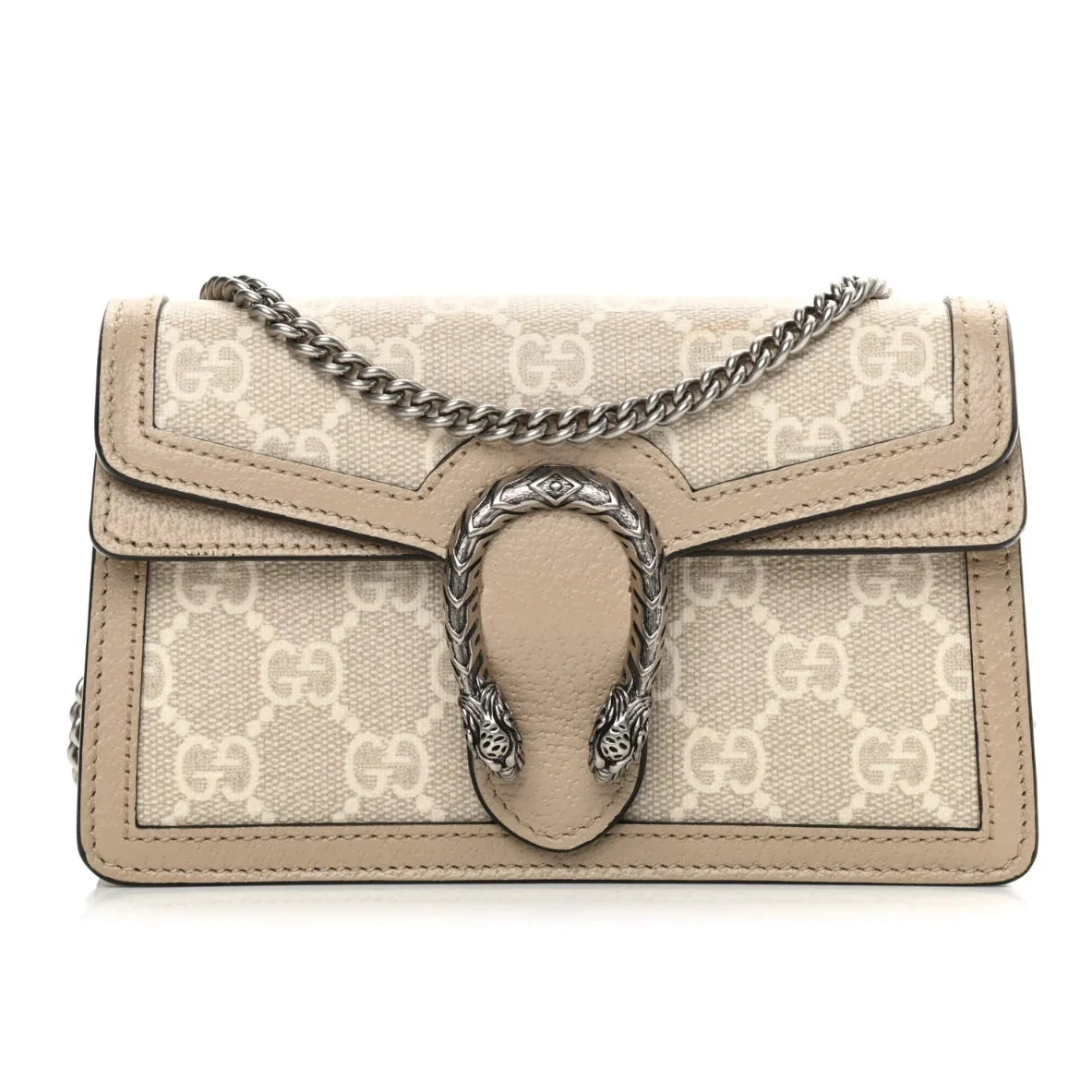 Gucci Canvas Dionysus Shoulder Bag – Beige