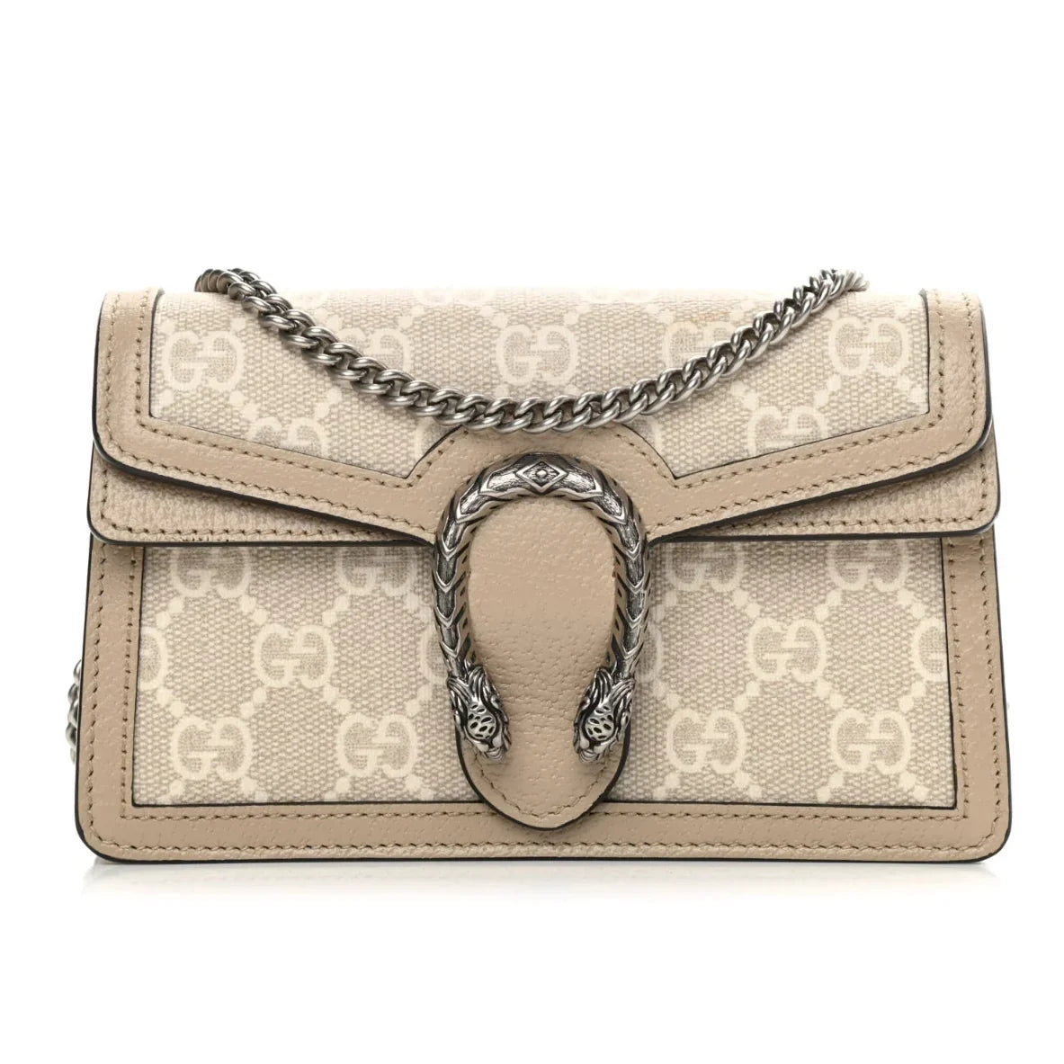 Gucci Canvas Dionysus Shoulder Bag – Beige