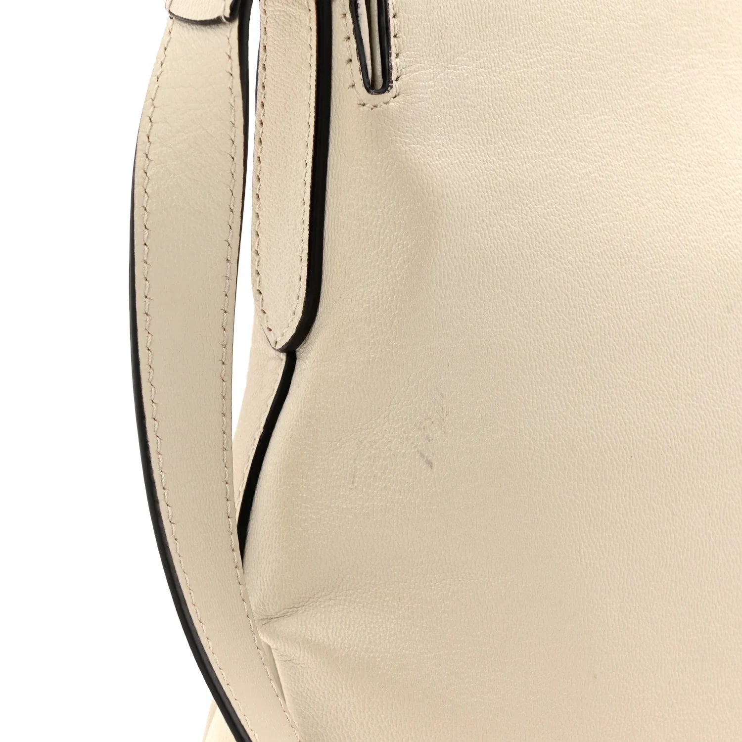 Gucci Small Top Handle Bag – White Calfskin