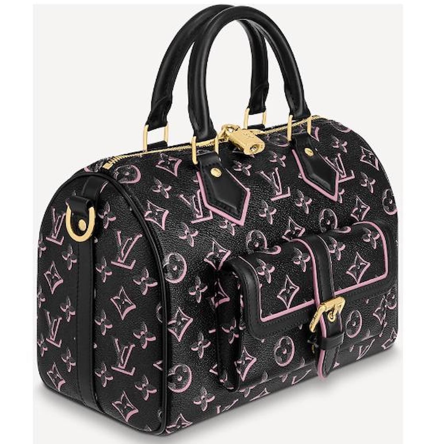 Louis Vuitton Monogram Fall for You Speedy Bandoulière 25 Handbag - Black