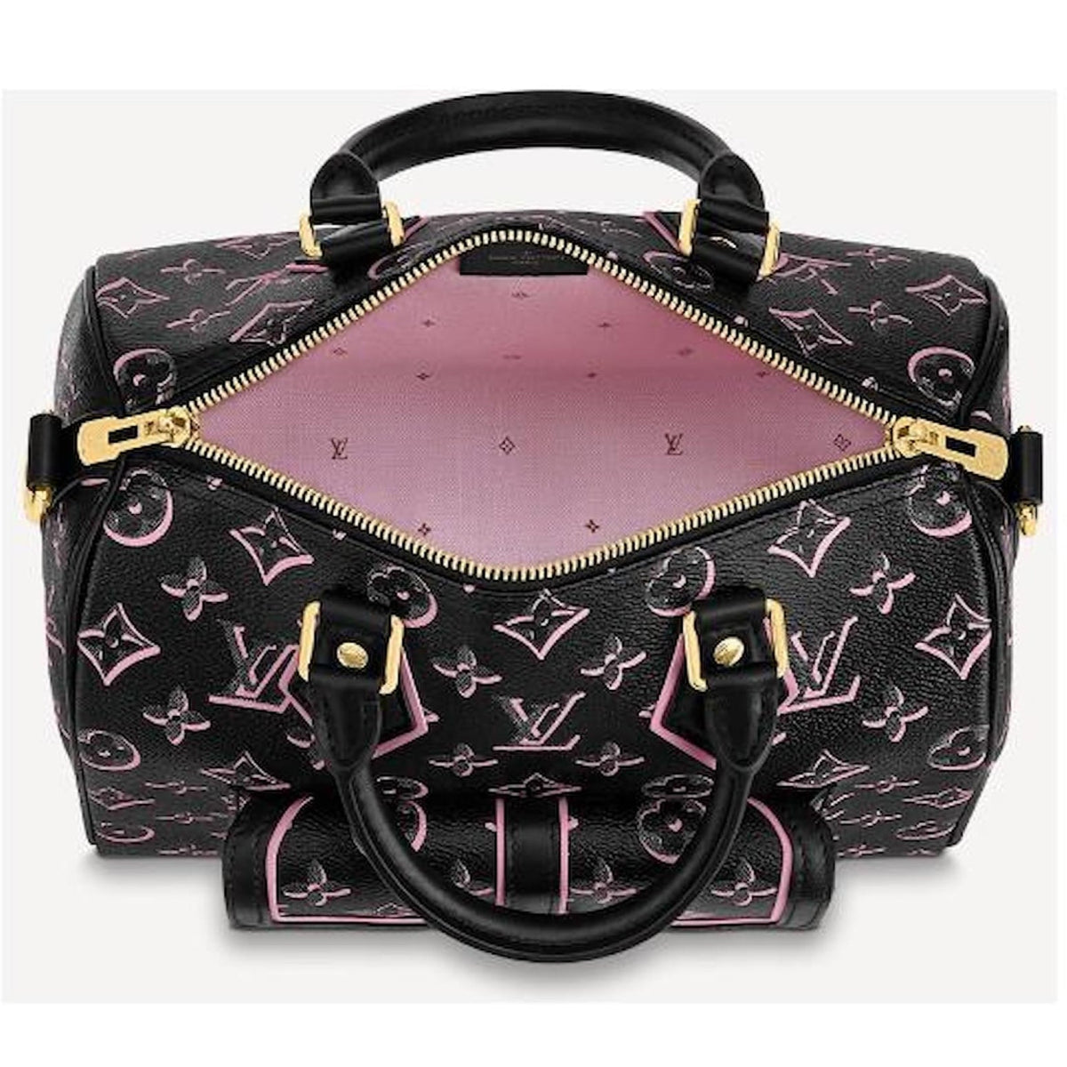 Louis Vuitton Monogram Fall for You Speedy Bandoulière 25 Handbag - Black