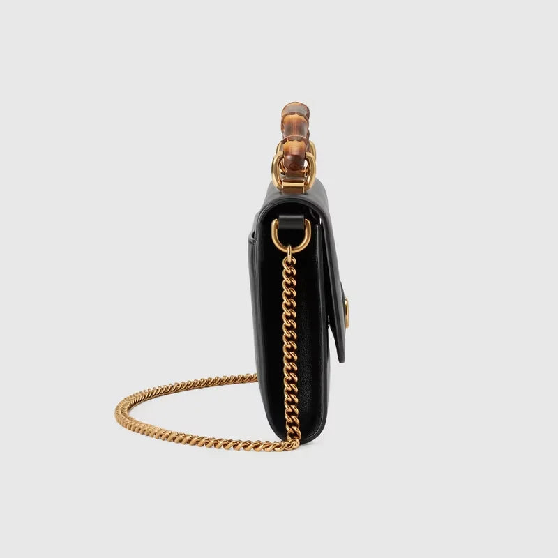 Gucci Diana Mini Top Handle Crossbody Bag – Black