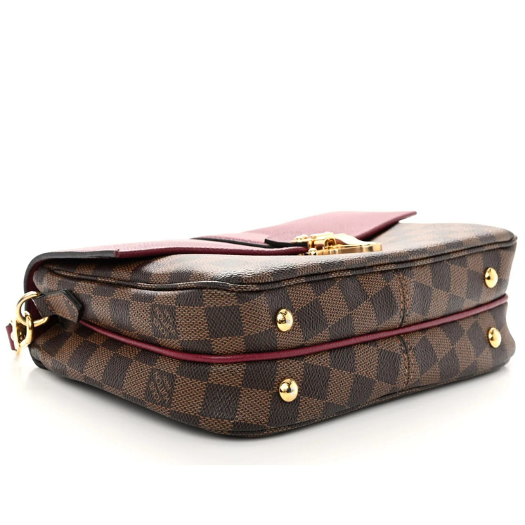 Louis Vuitton Damier Ebene Clapton Crossbody Shoulder Bag - Brown