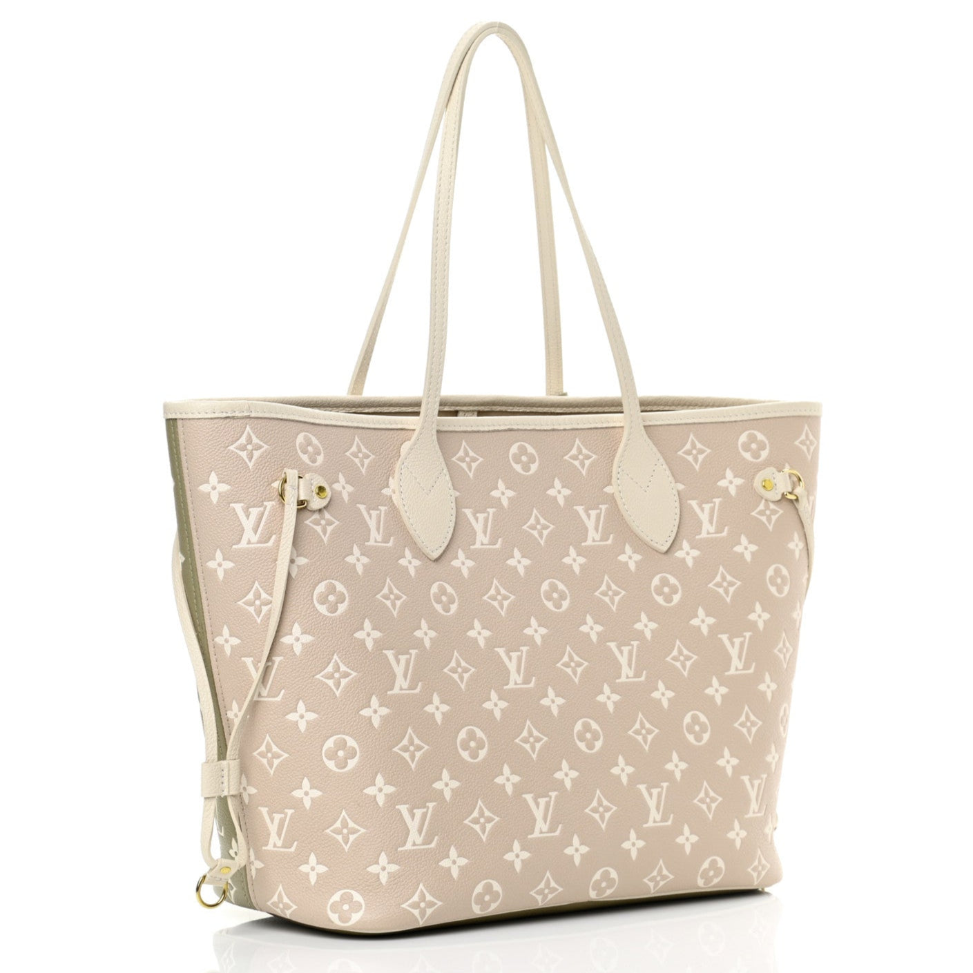 Louis Vuitton Spring In The City Neverfull MM - Khaki Beige and Cream