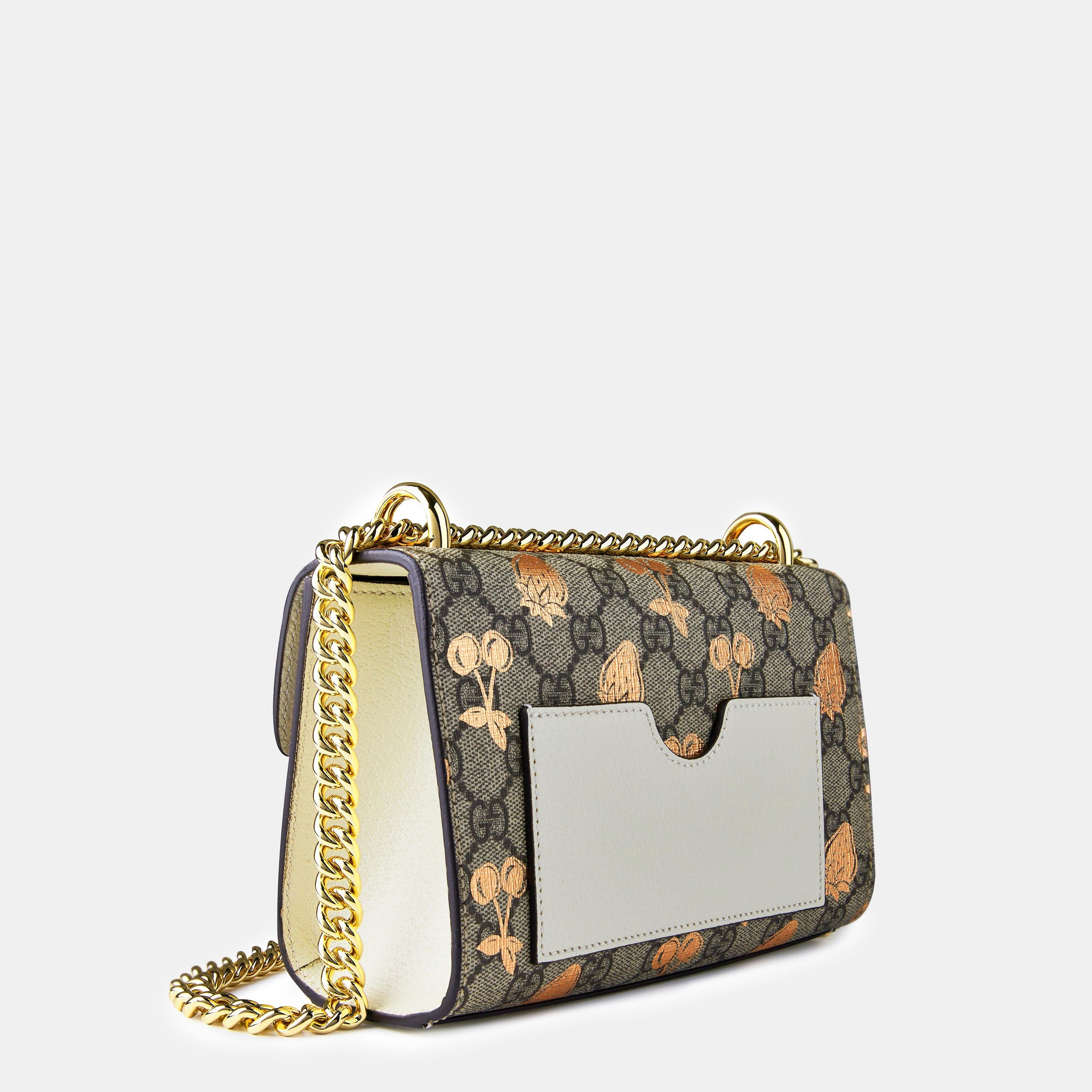 Gucci Padlock Small Berry Shoulder Bag – Beige
