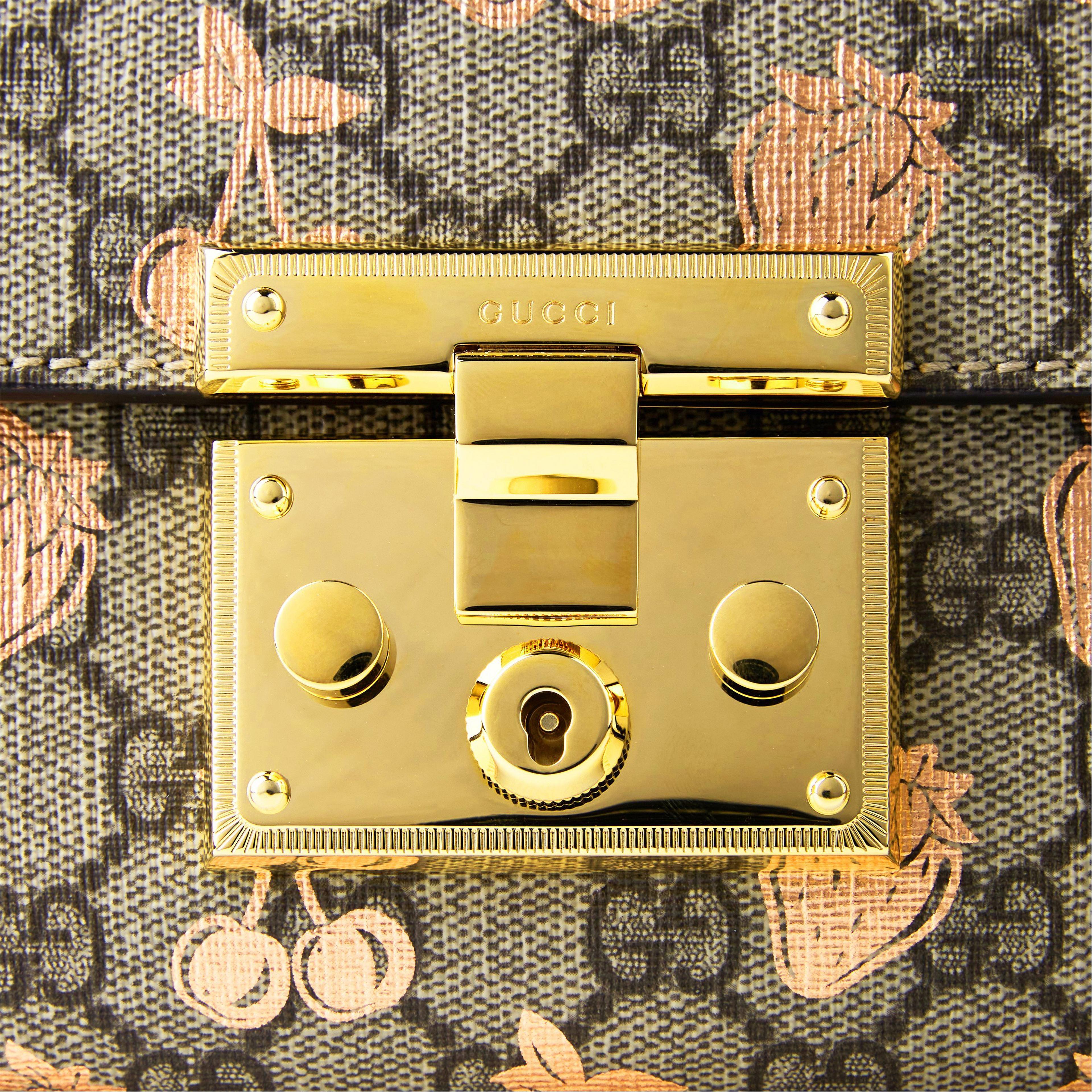 Gucci Padlock Small Berry Shoulder Bag – Beige