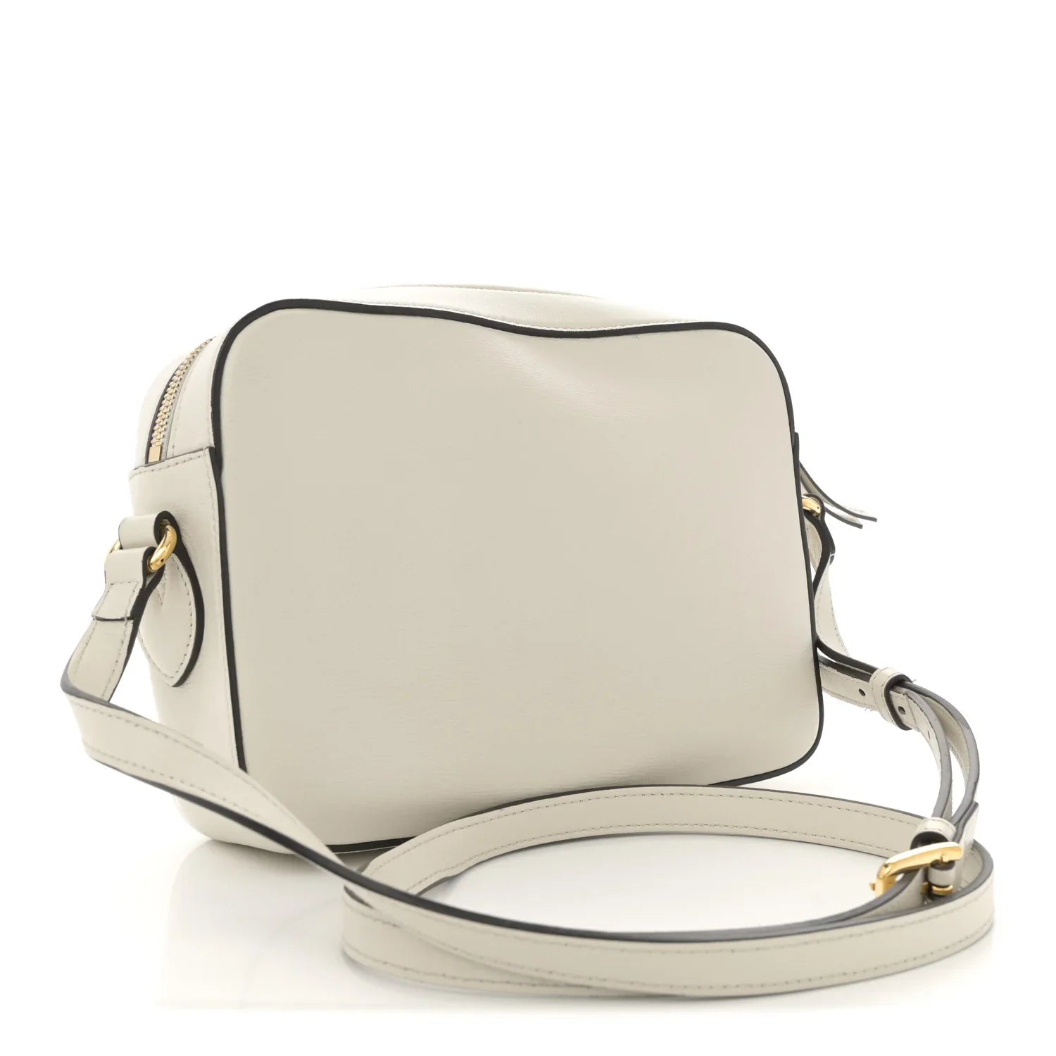 Gucci Horsebit 1955 Small Shoulder Leather Bag – Mystic White