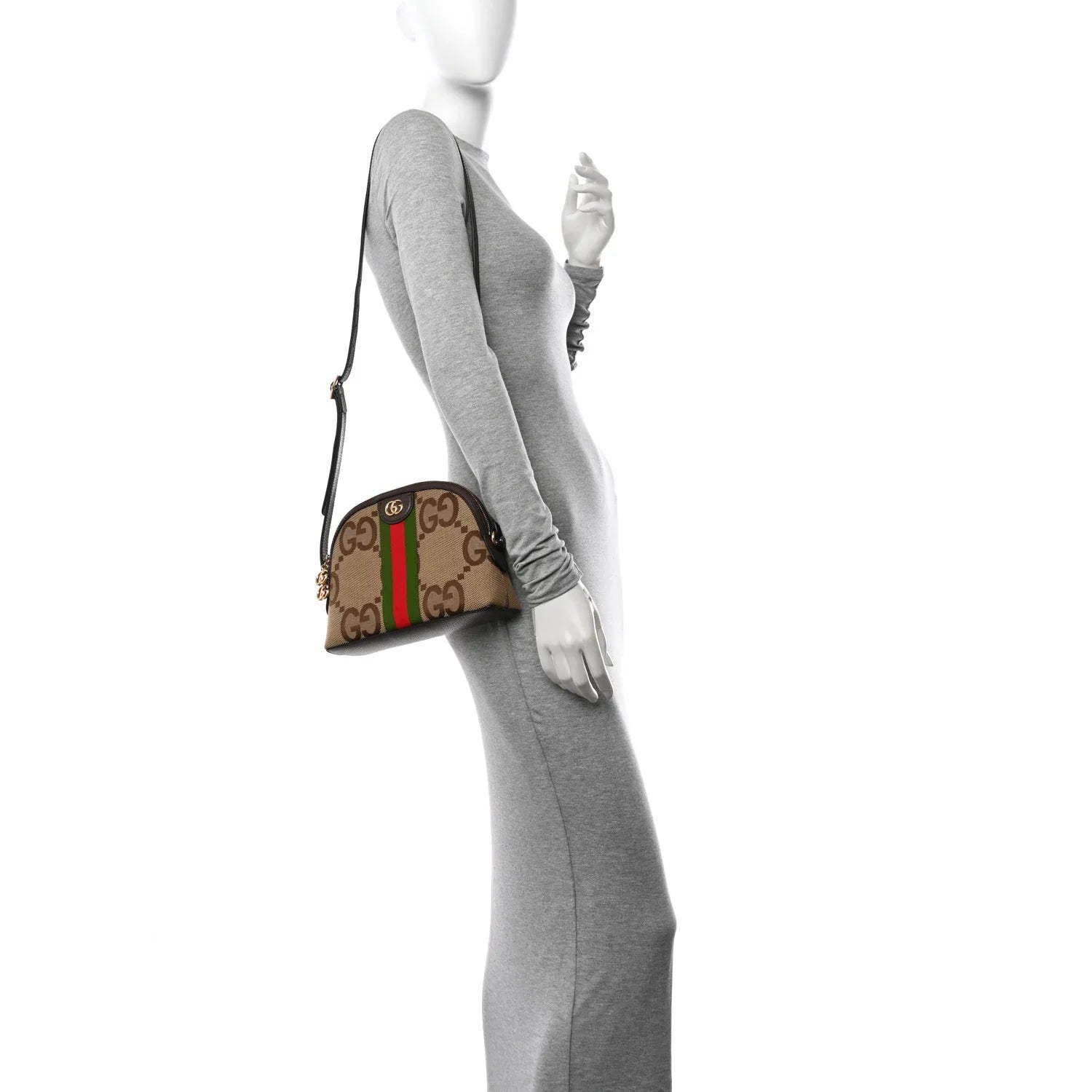 Gucci GG Ophidia Dome Shoulder Bag – Beige