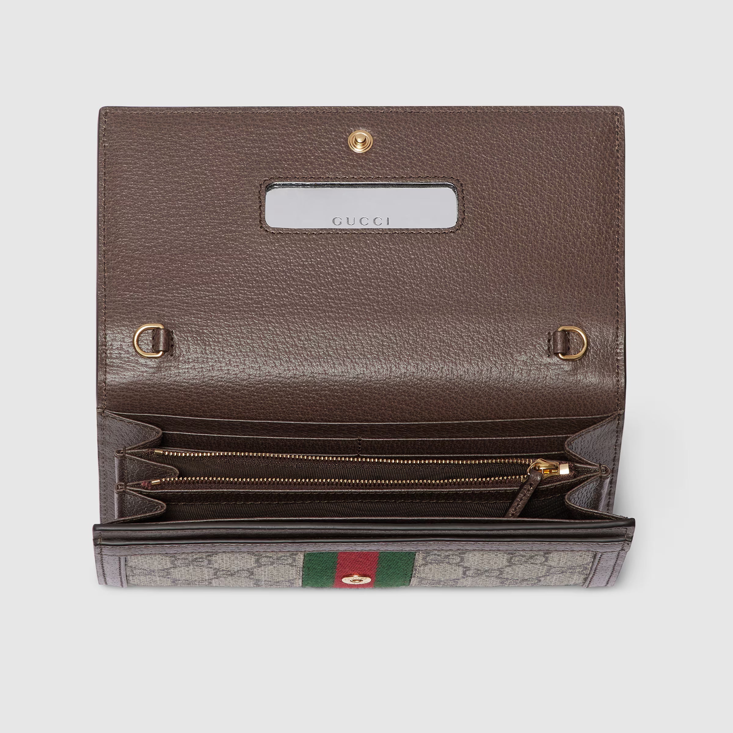 Gucci Ophidia Chain Wallet – Beige