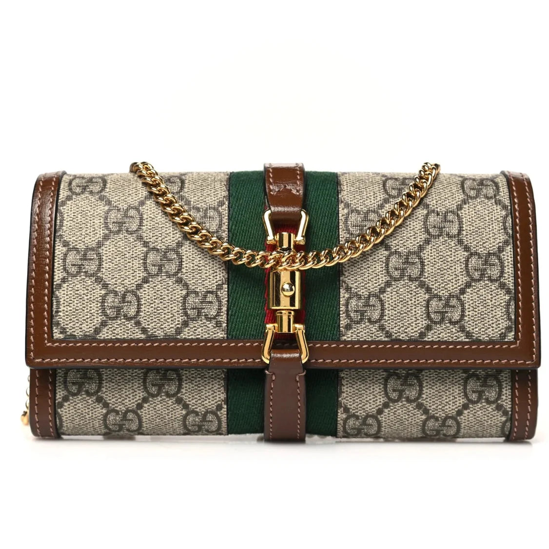 Gucci Jackie 1961 Chain Wallet – Beige
