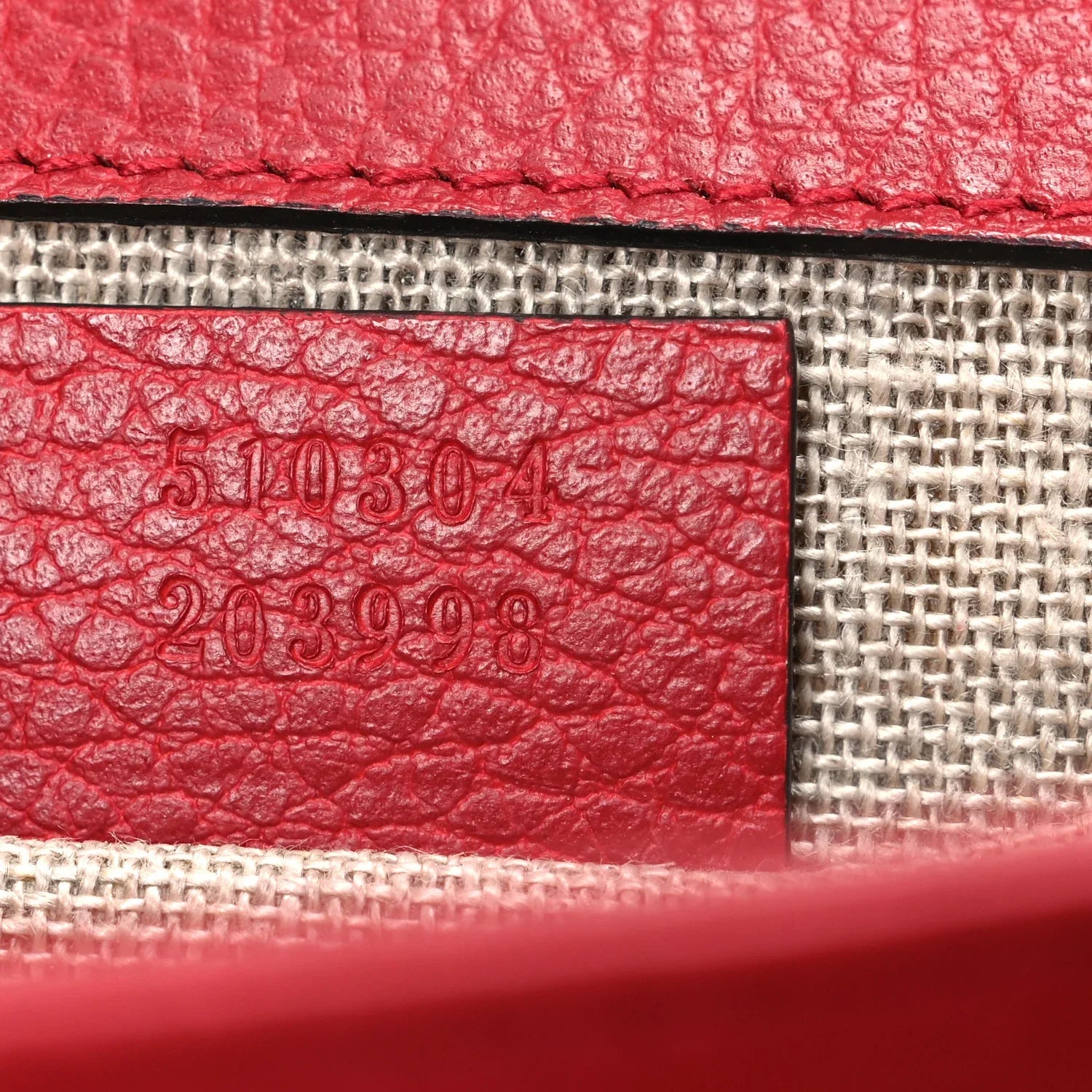Gucci Interlocking G Small Dollar Shoulder Bag – Red