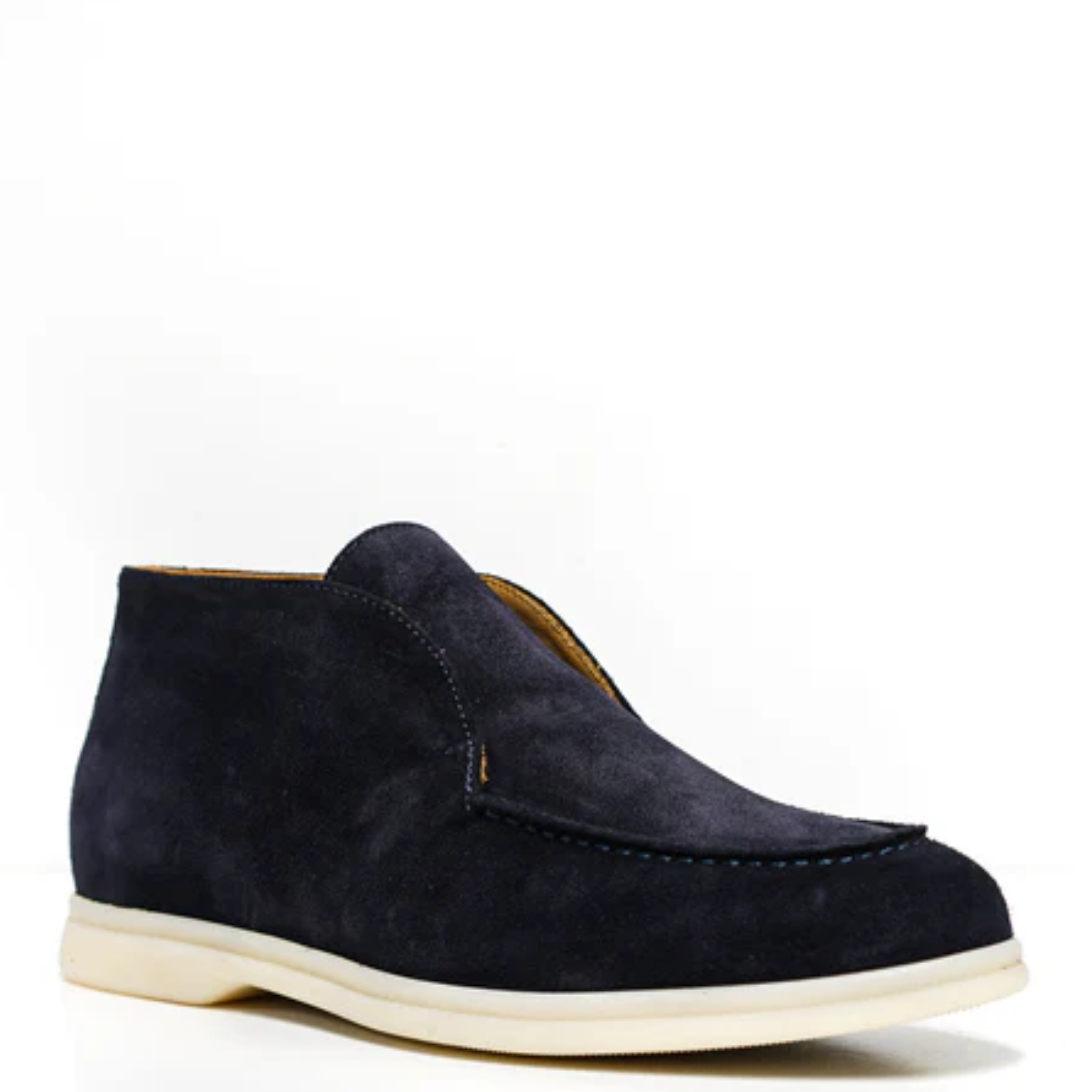 Loro Piana Open Walk Suede Ankle Boots - Black