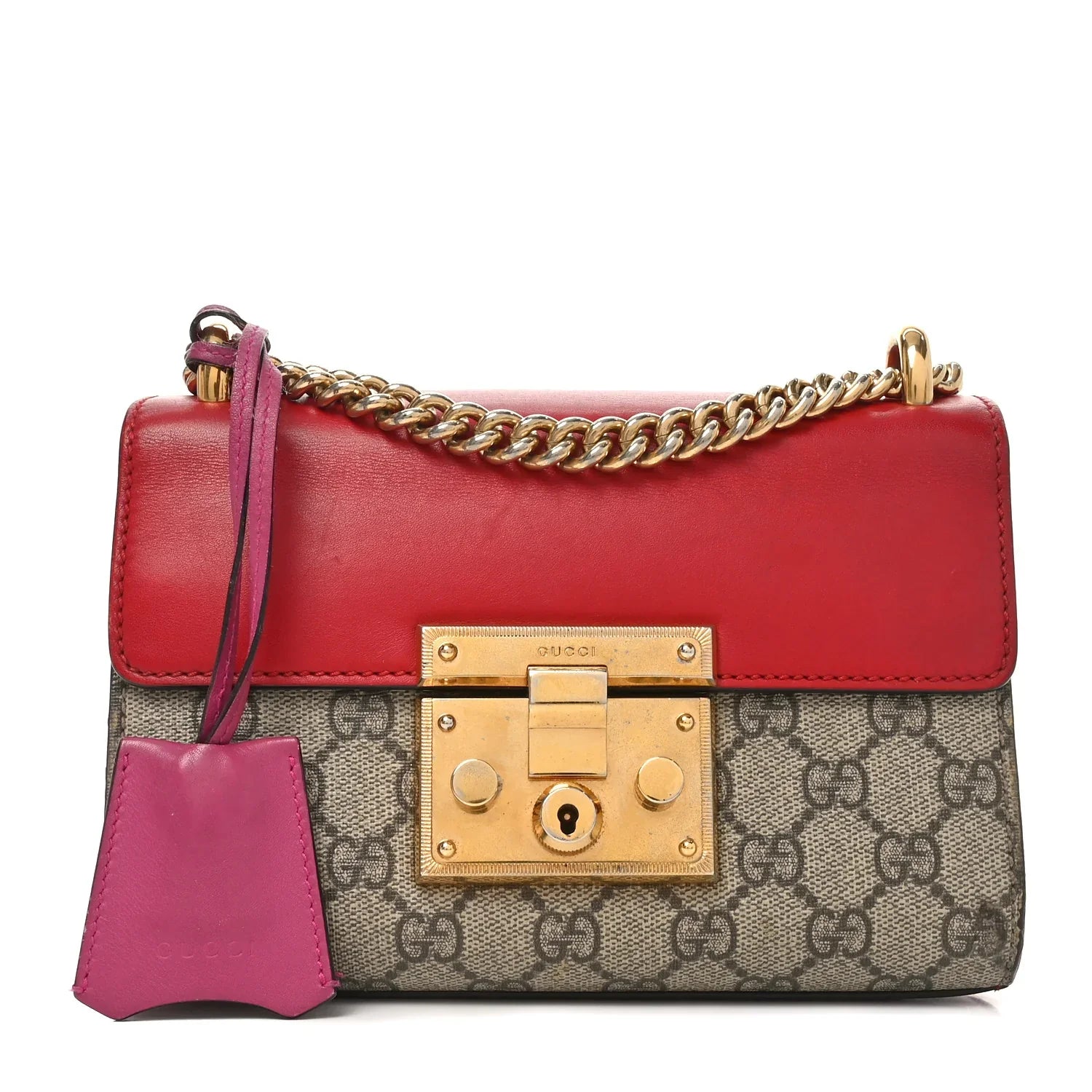Gucci Padlock Small Shoulder Bag – Red